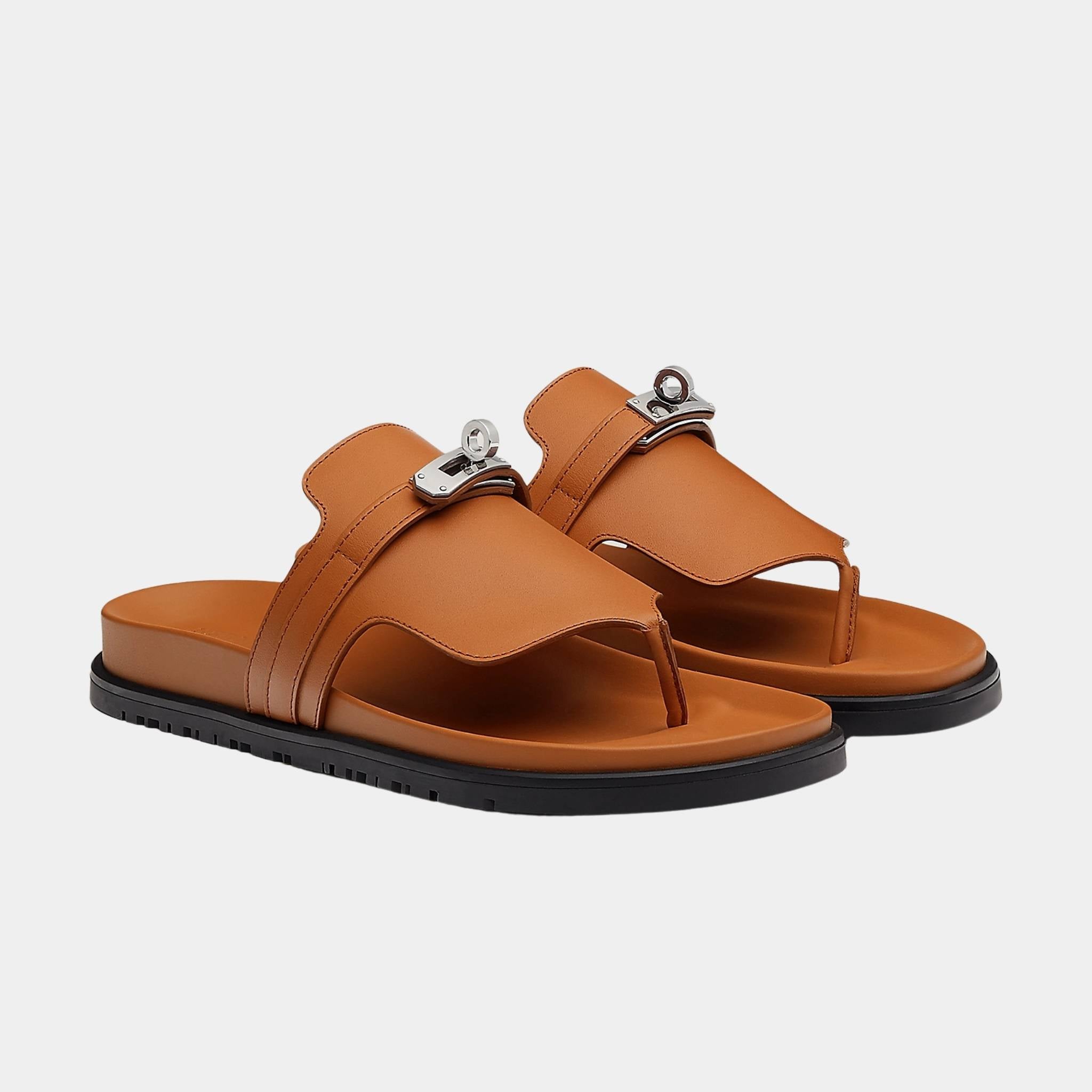 Empire Sandal Calfskin Palladium Plated Buckle