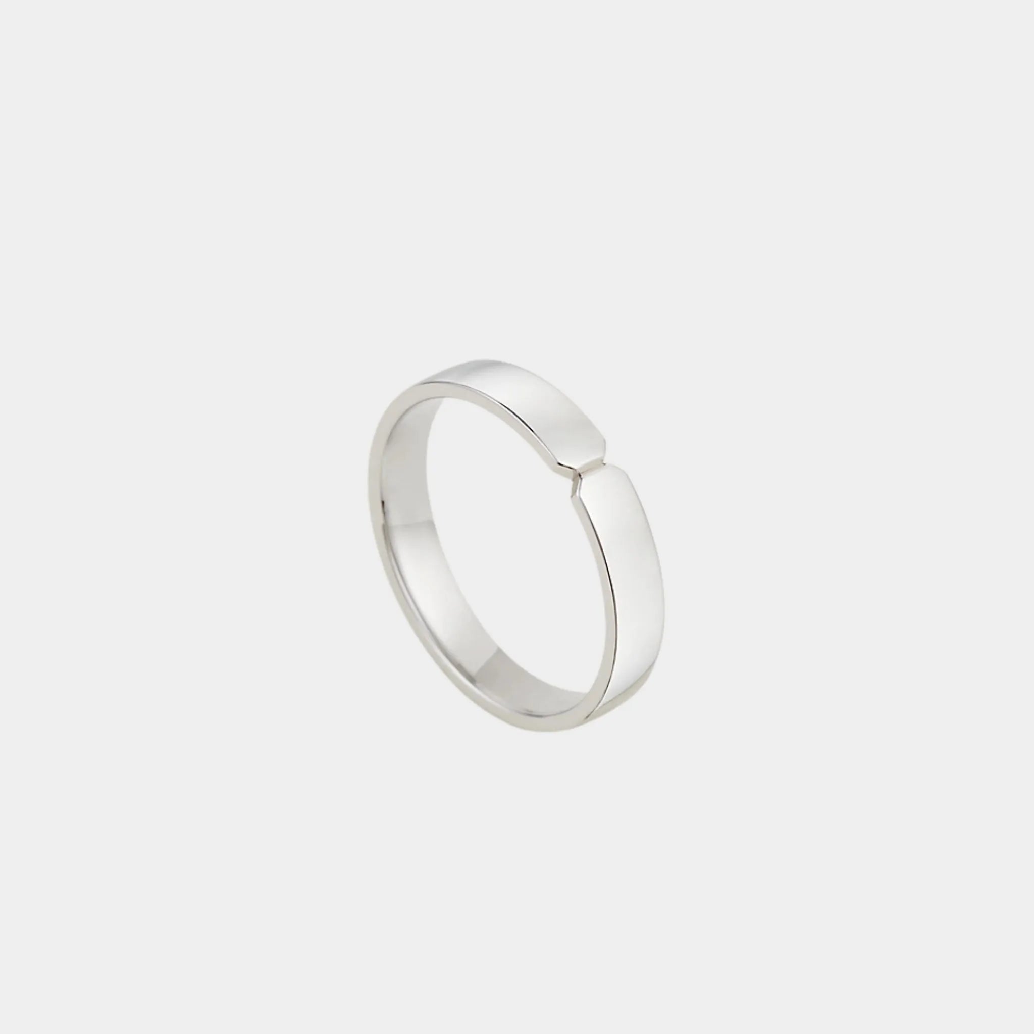 Ever Kelly Wedding Band Large Model Platinum