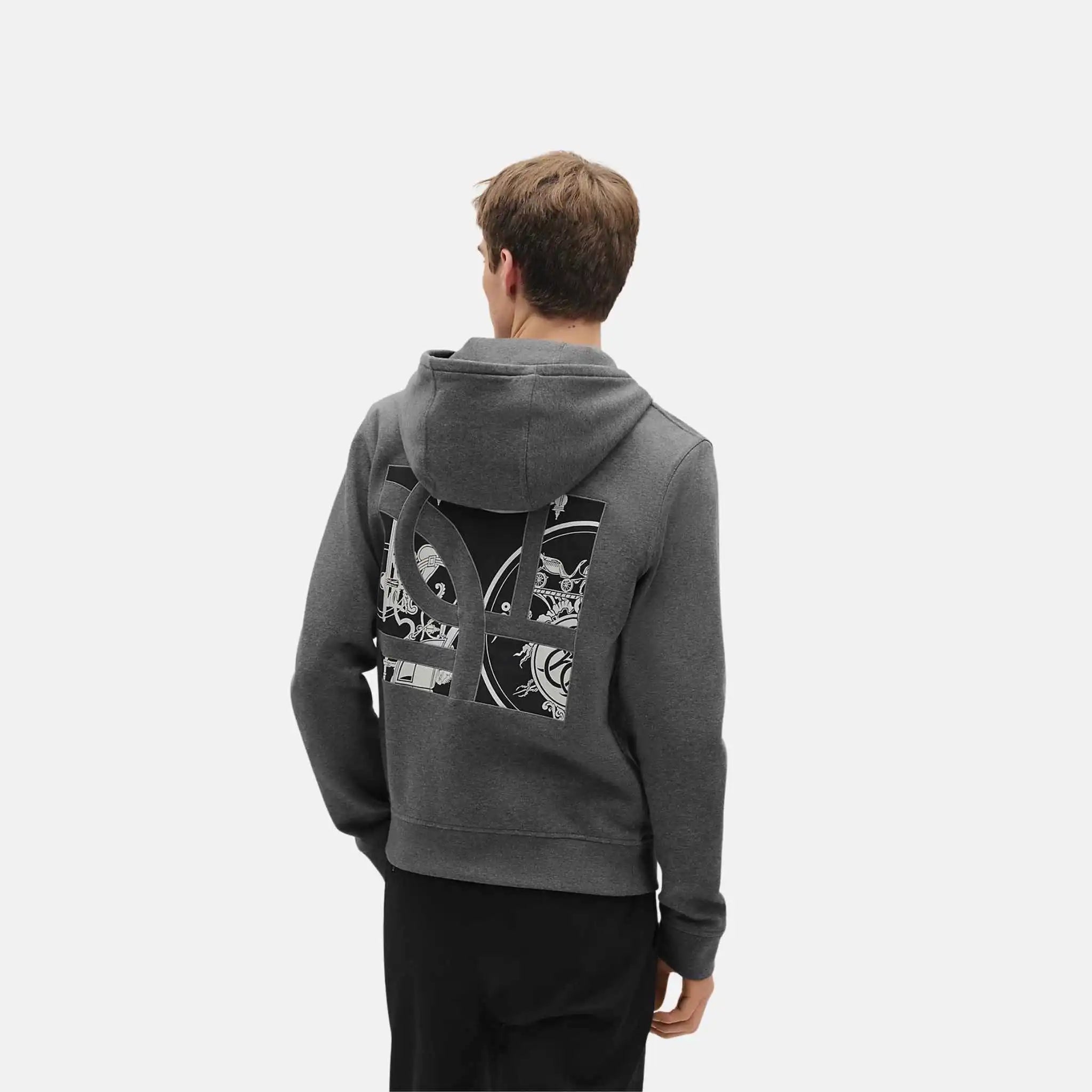Ex-Libris Hooded Sweater with Silk Detail