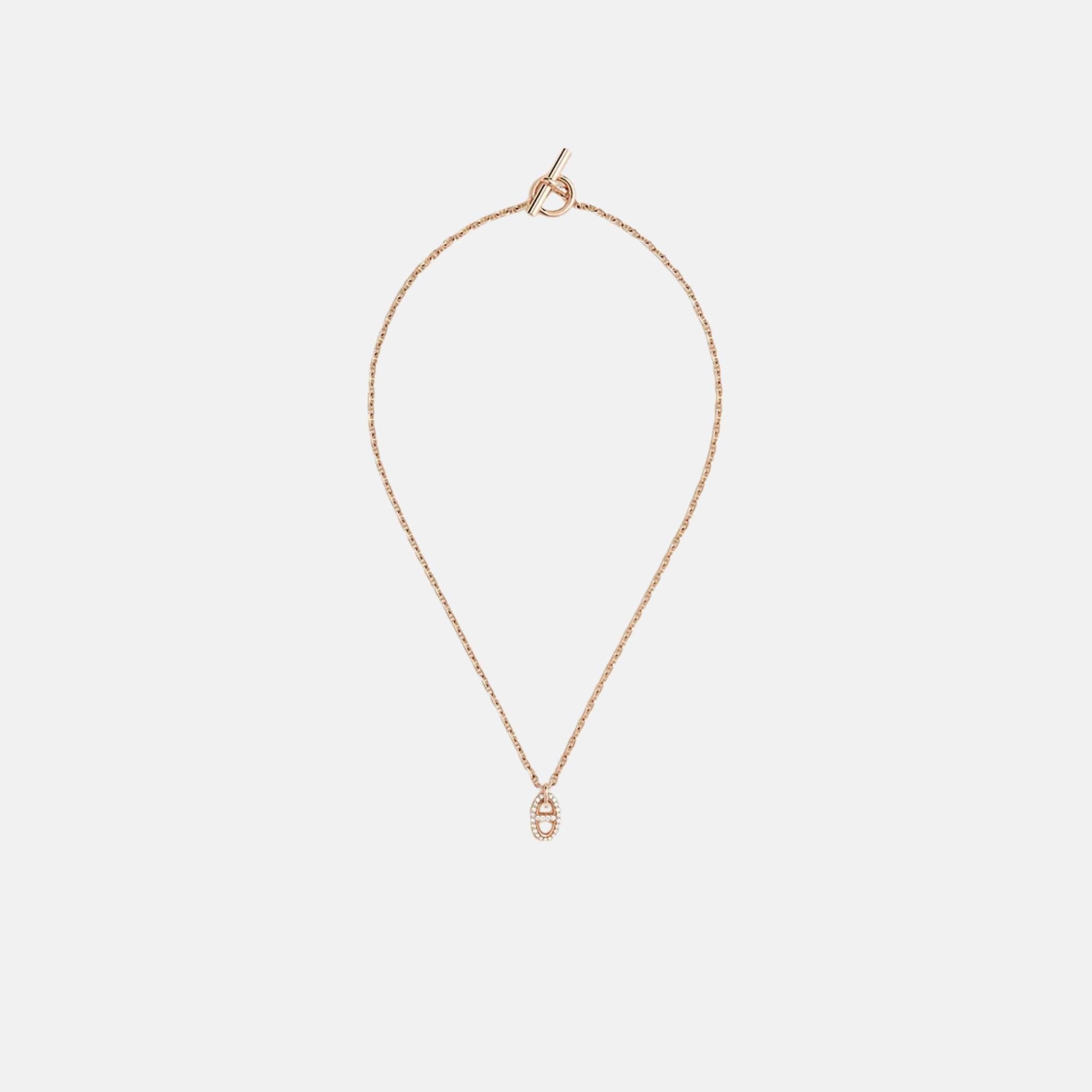Farandole Pendant Small Model Rose Gold Diamonds