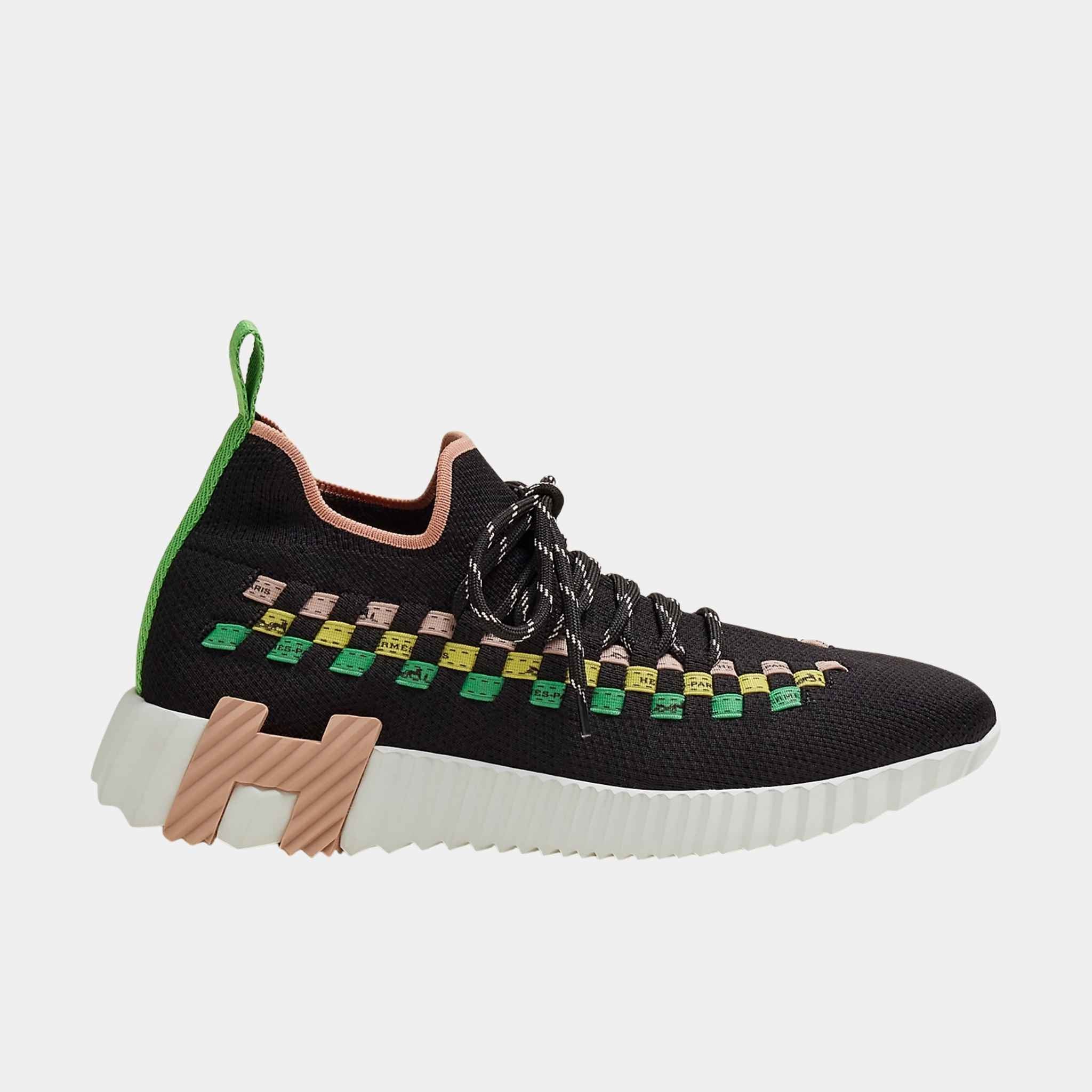 Flex Slip On Sneaker in Knit with Braided Bolduc Detail Women