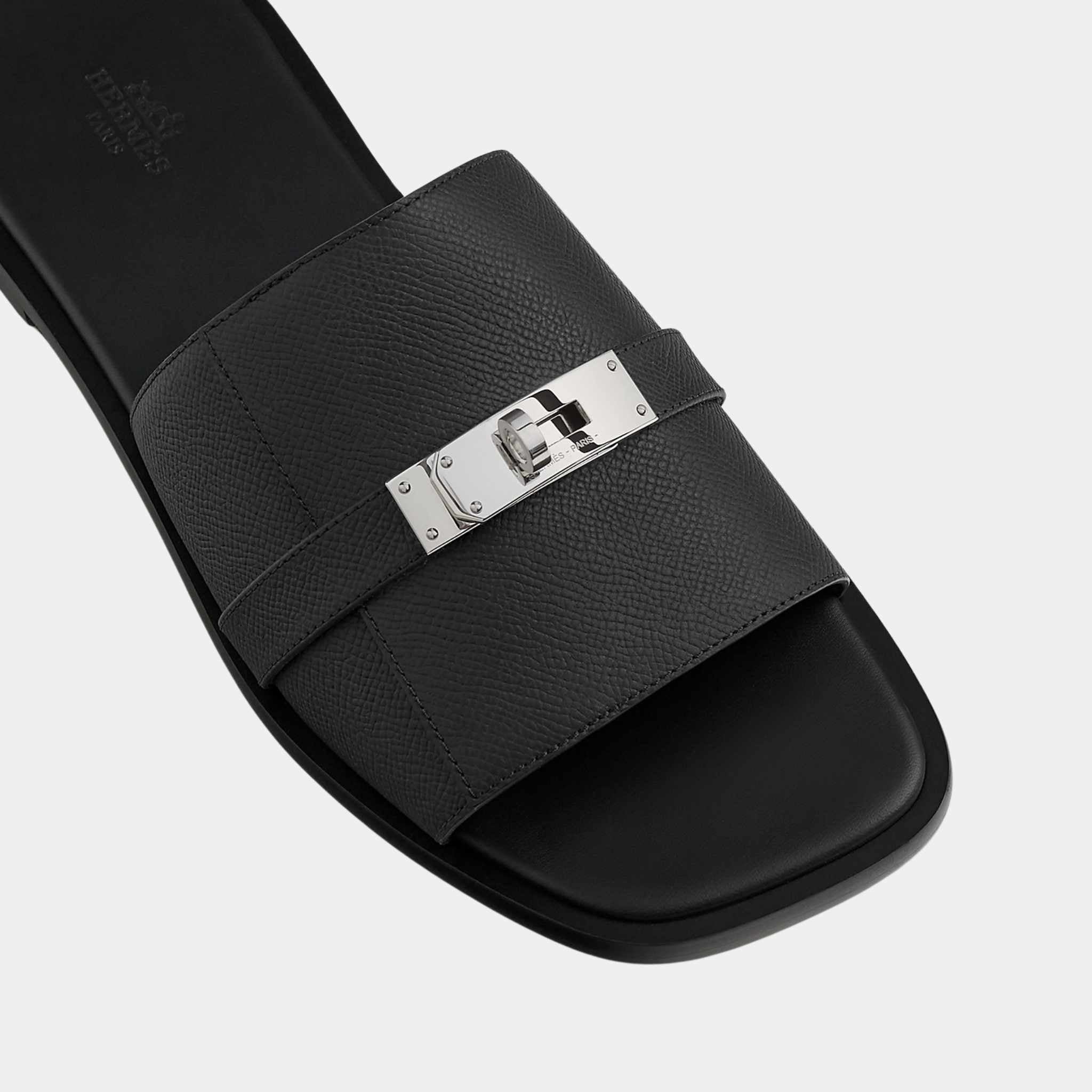 Gabriel Sandal Epsom Calfskin Palladium Plated Buckle