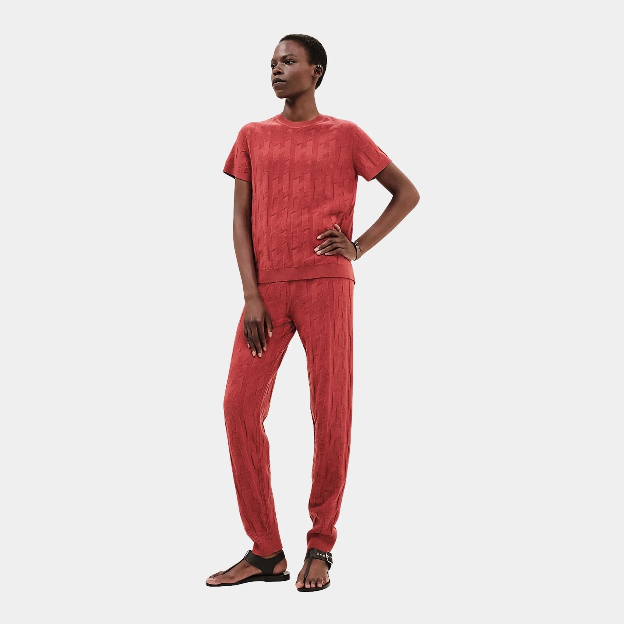 H Jogging Pants in Plain Wool