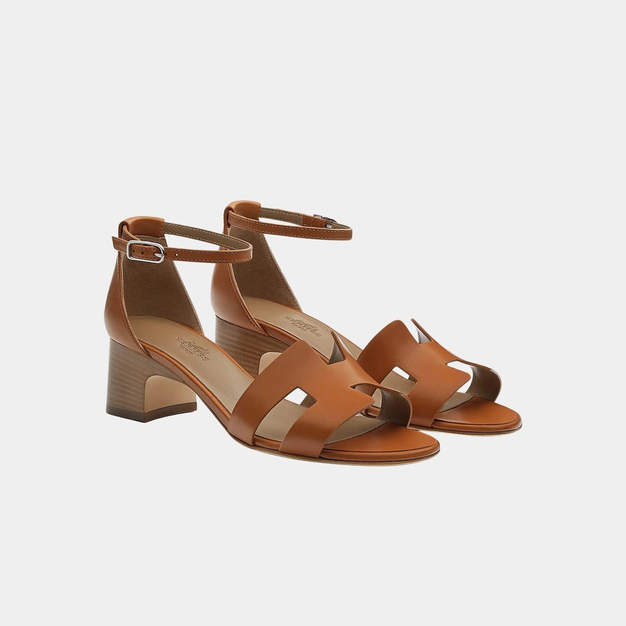 Incense 50 Heeled Sandals in Calfskin