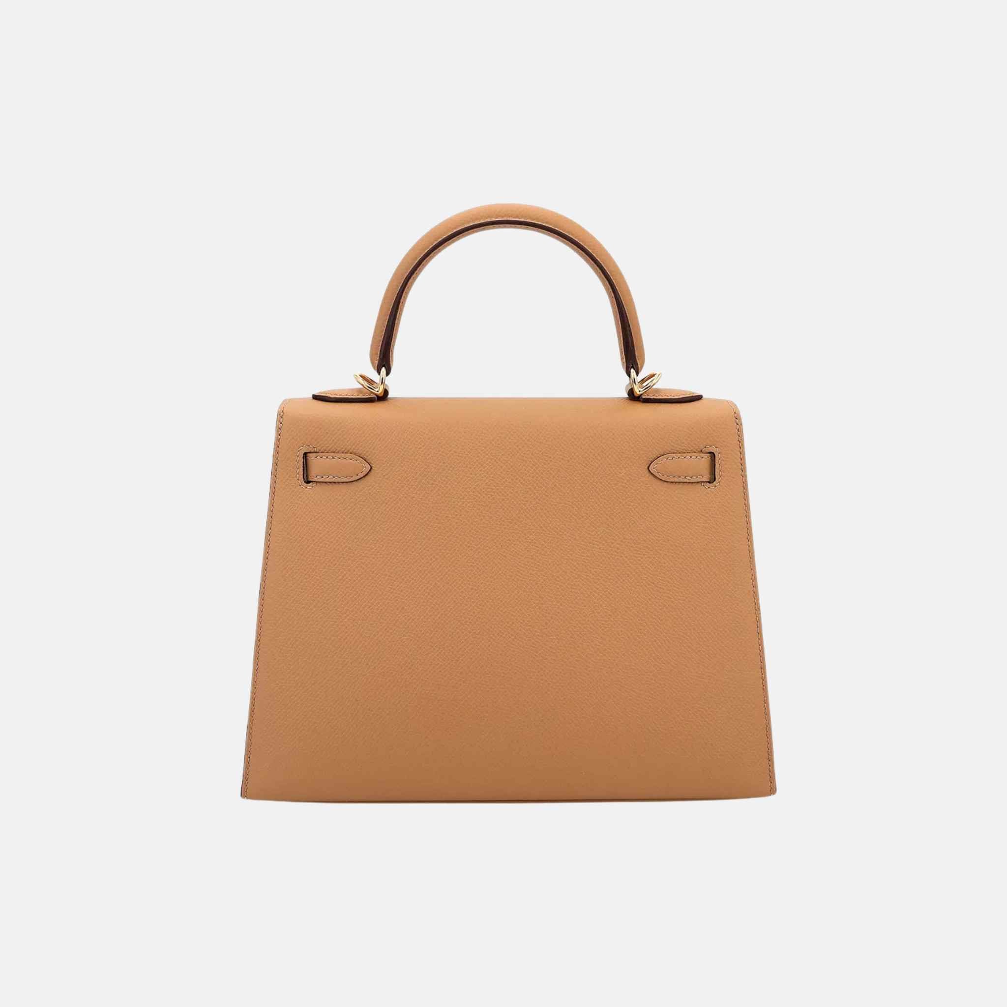 Kelly 25 Epsom Sellier Biscuit GHW
