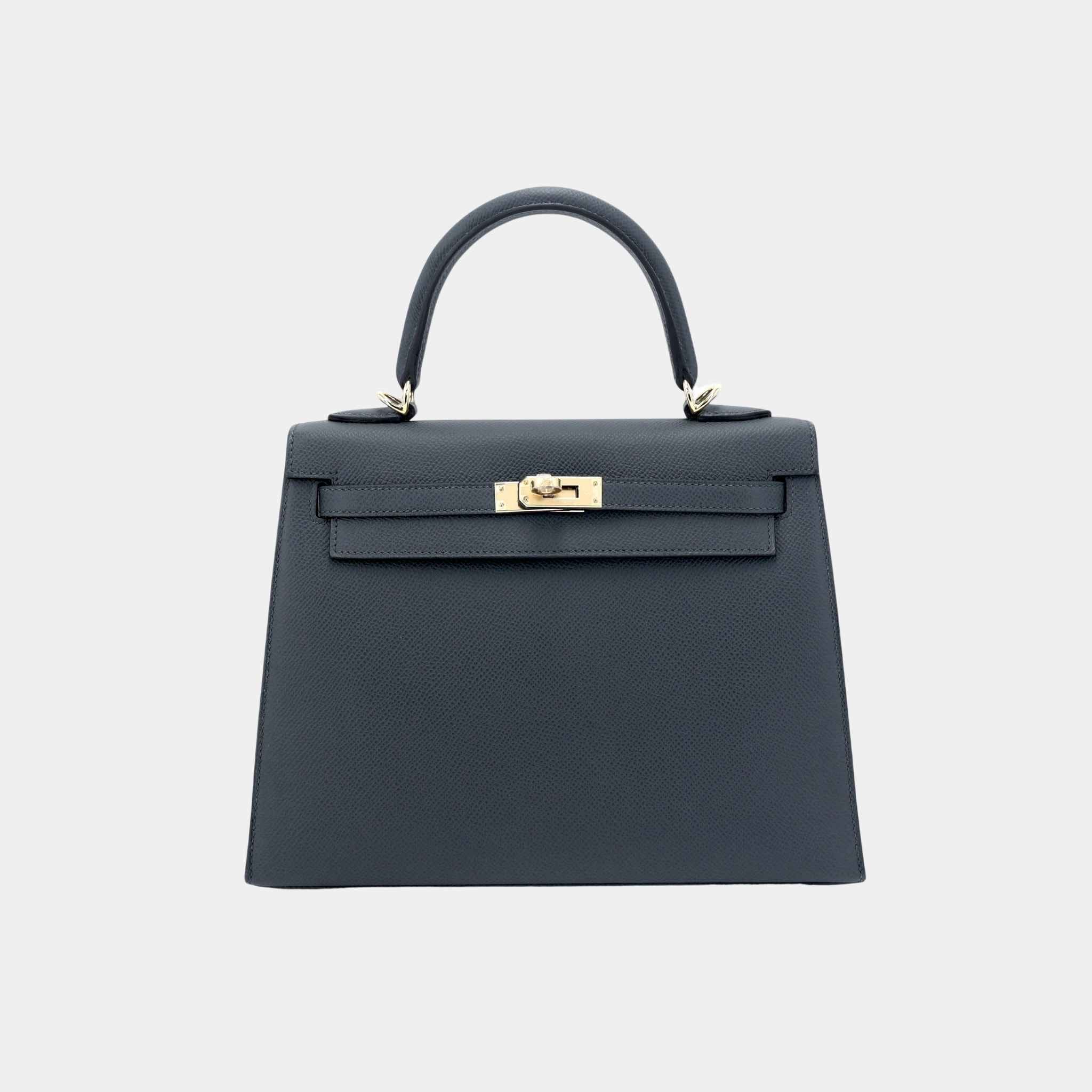 Kelly 25 Epsom Sellier Gris Misty PBHW