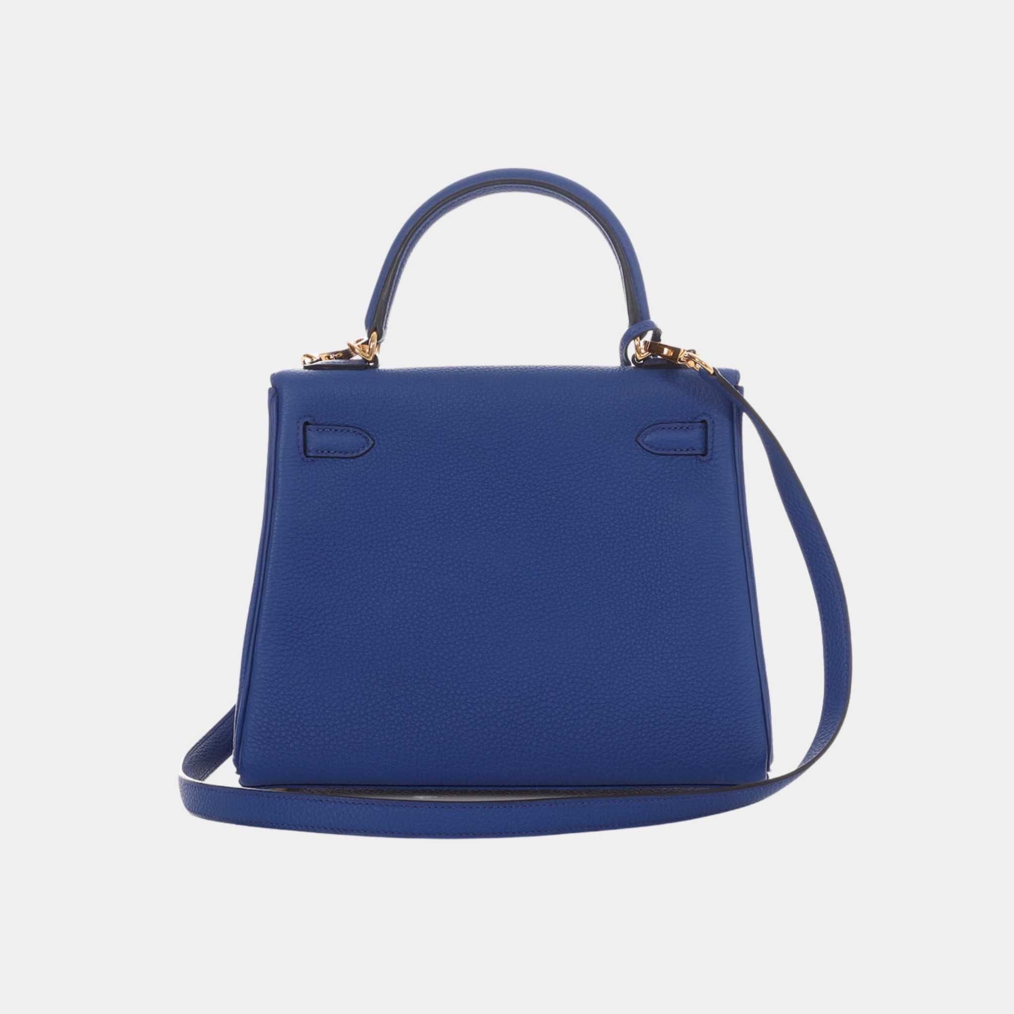 Kelly 25 Togo Bleu Royal GHW
