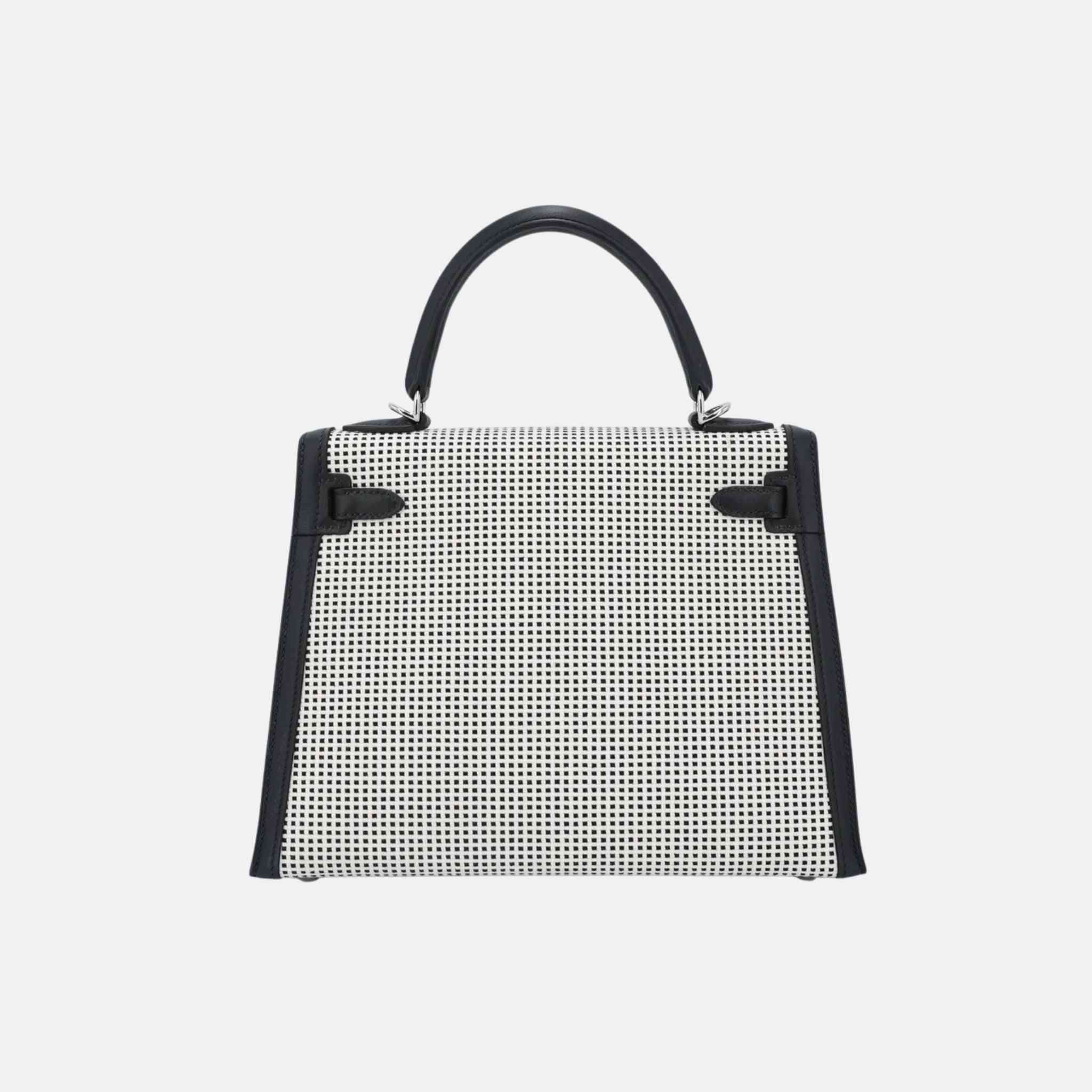 Kelly 25 Toile Quadrille Canvas-Swift Black PHW
