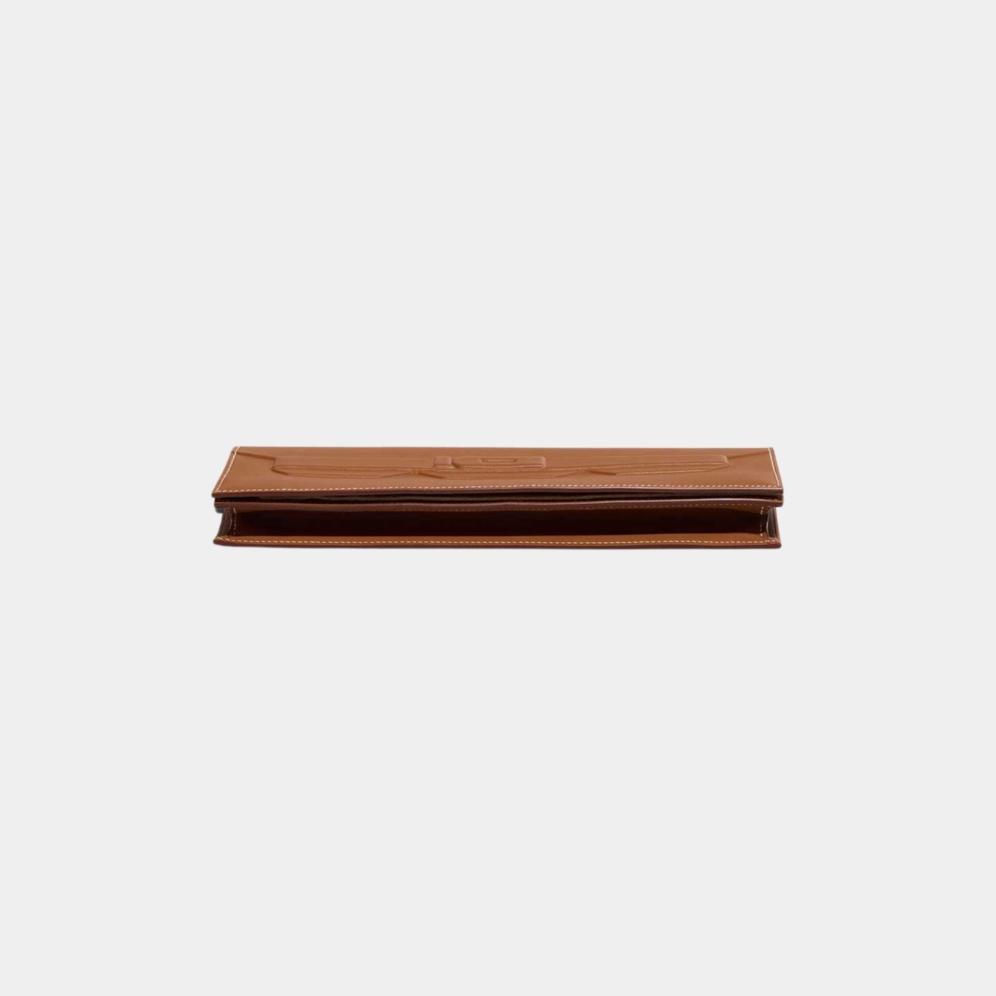 Kelly Cut Shadow Clutch Swift Gold