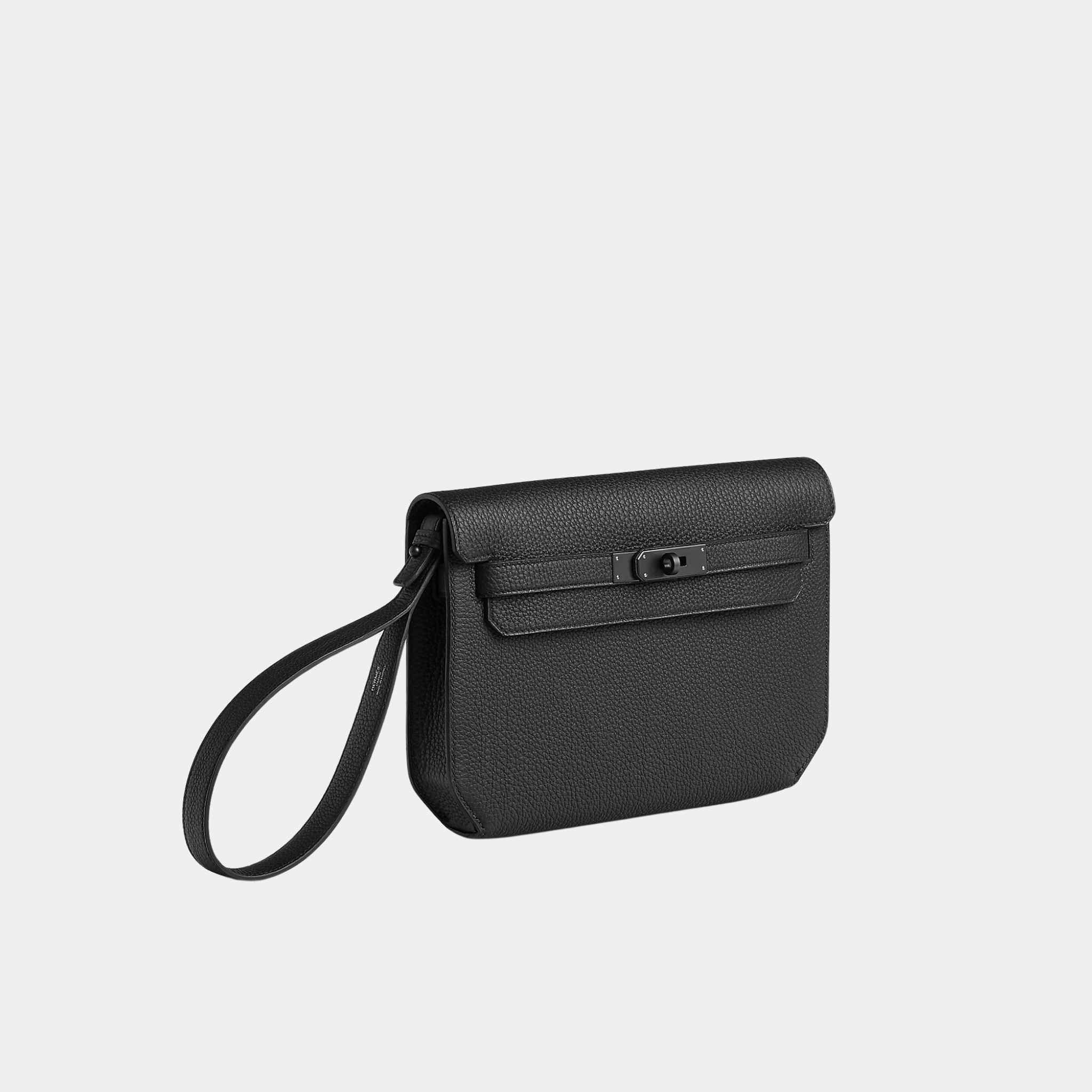 Kelly Depeches 25 Monochrome Pouch Togo Calfskin