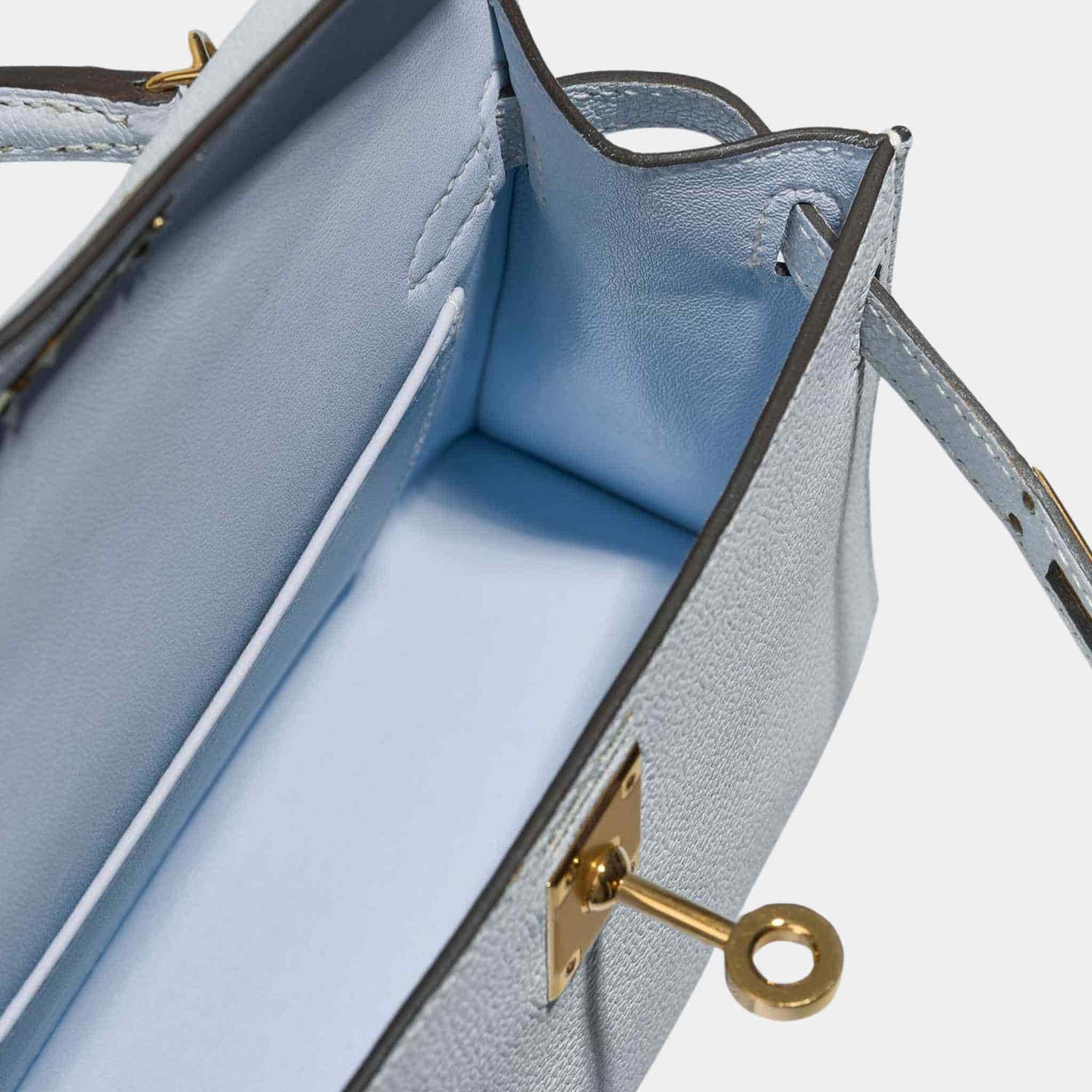 Kelly Mini II 20 Chevre Mysore Blue Brume