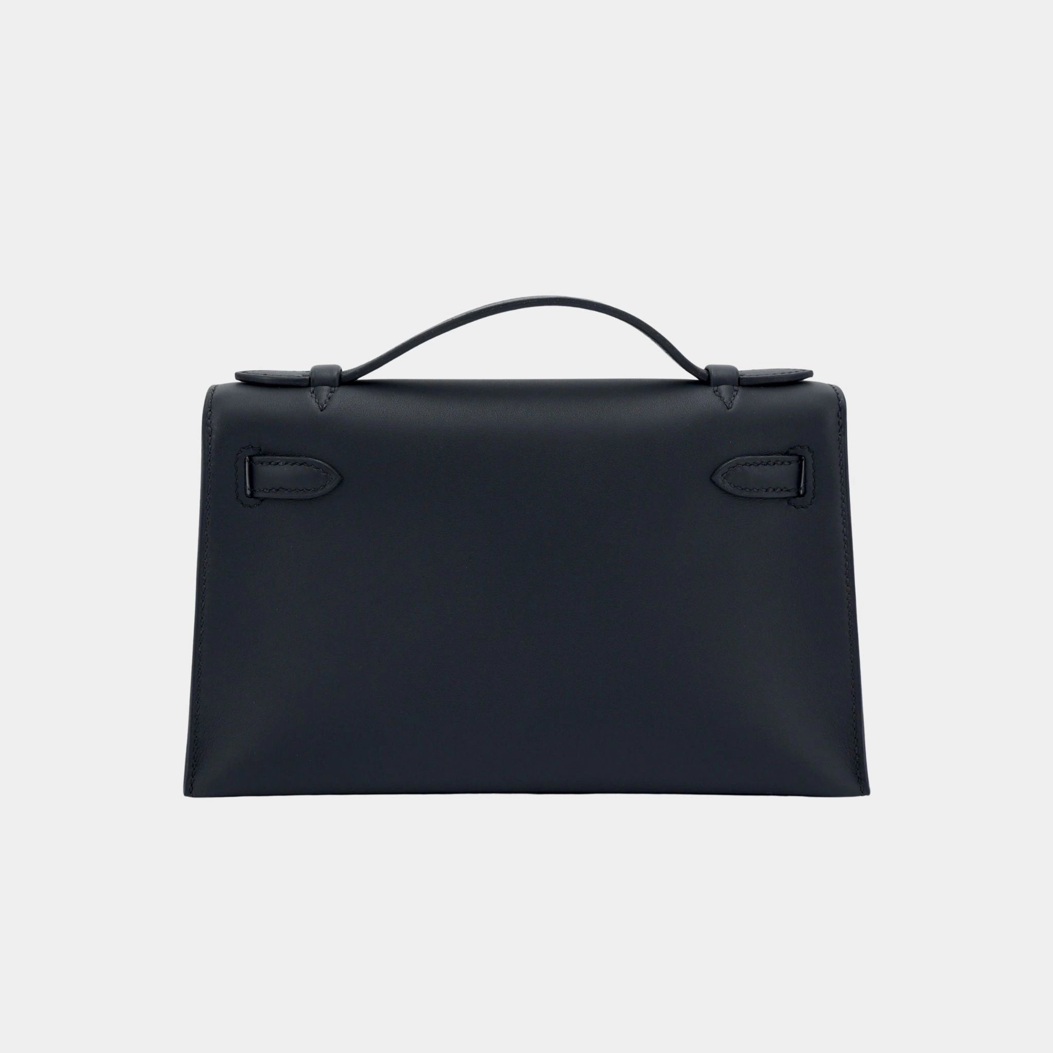 Kelly Pochette Swift Black PHW