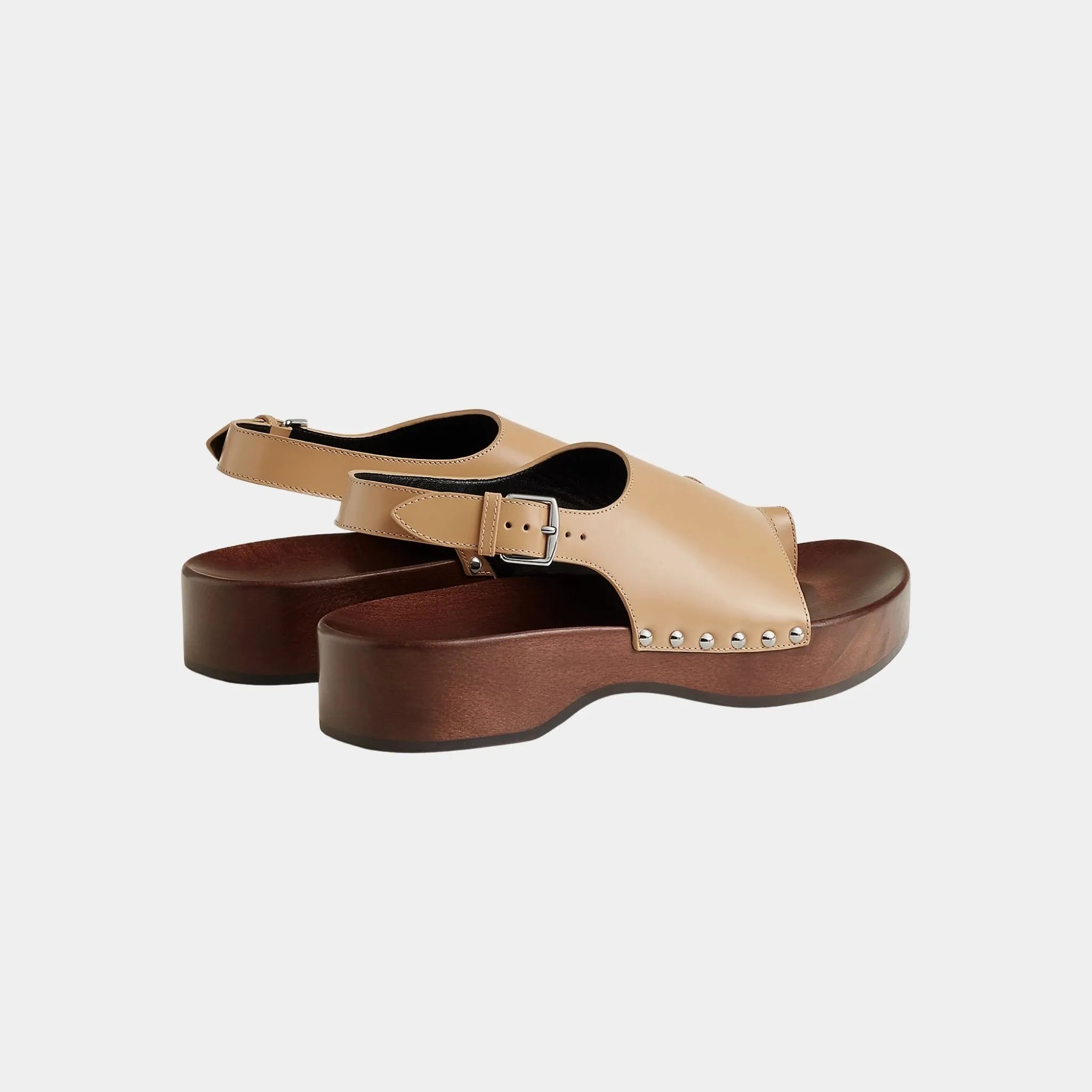 Klay Clogs in Glazed Calfskin
