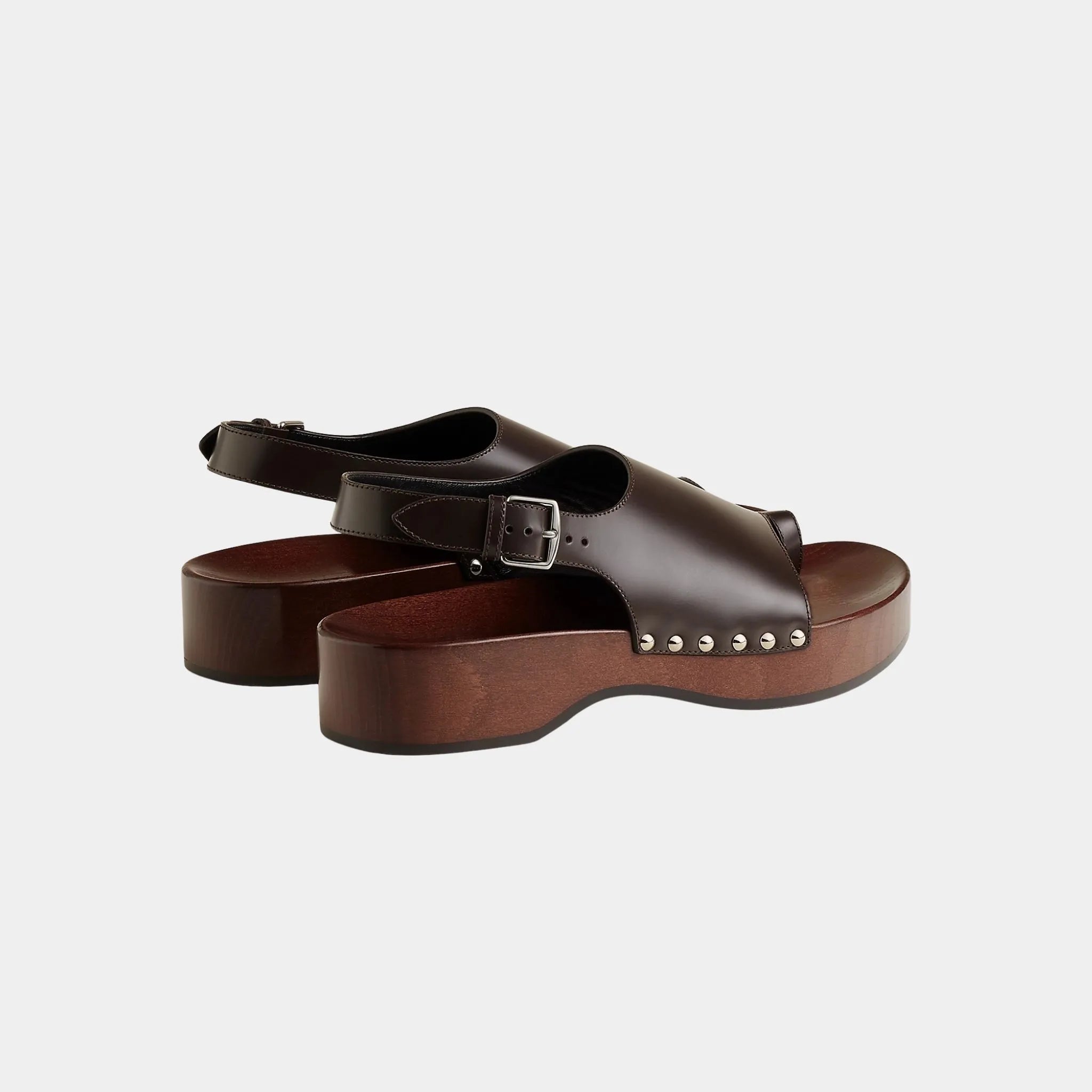 Klay Clogs in Glazed Calfskin