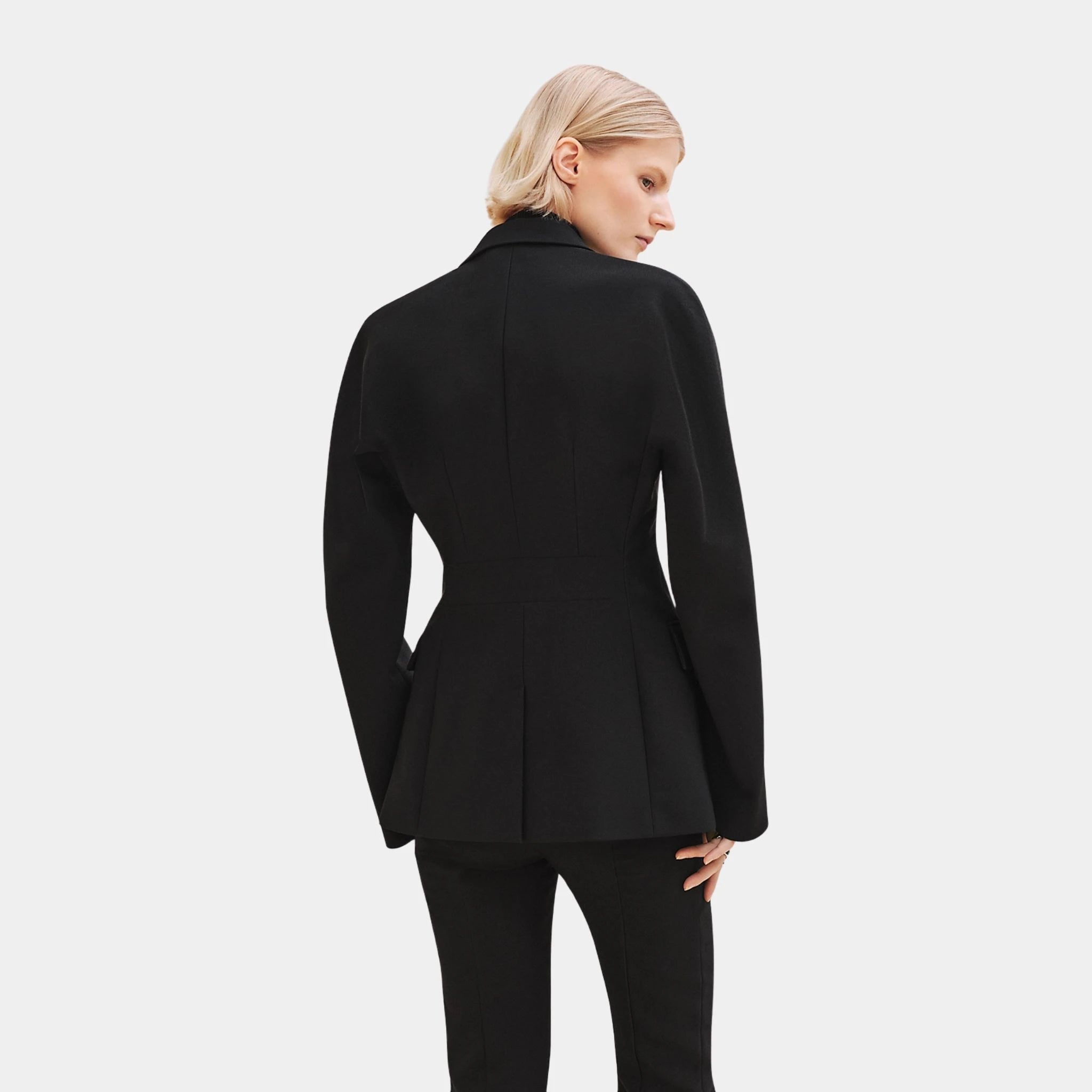 Leather Detail Tipped Jacket