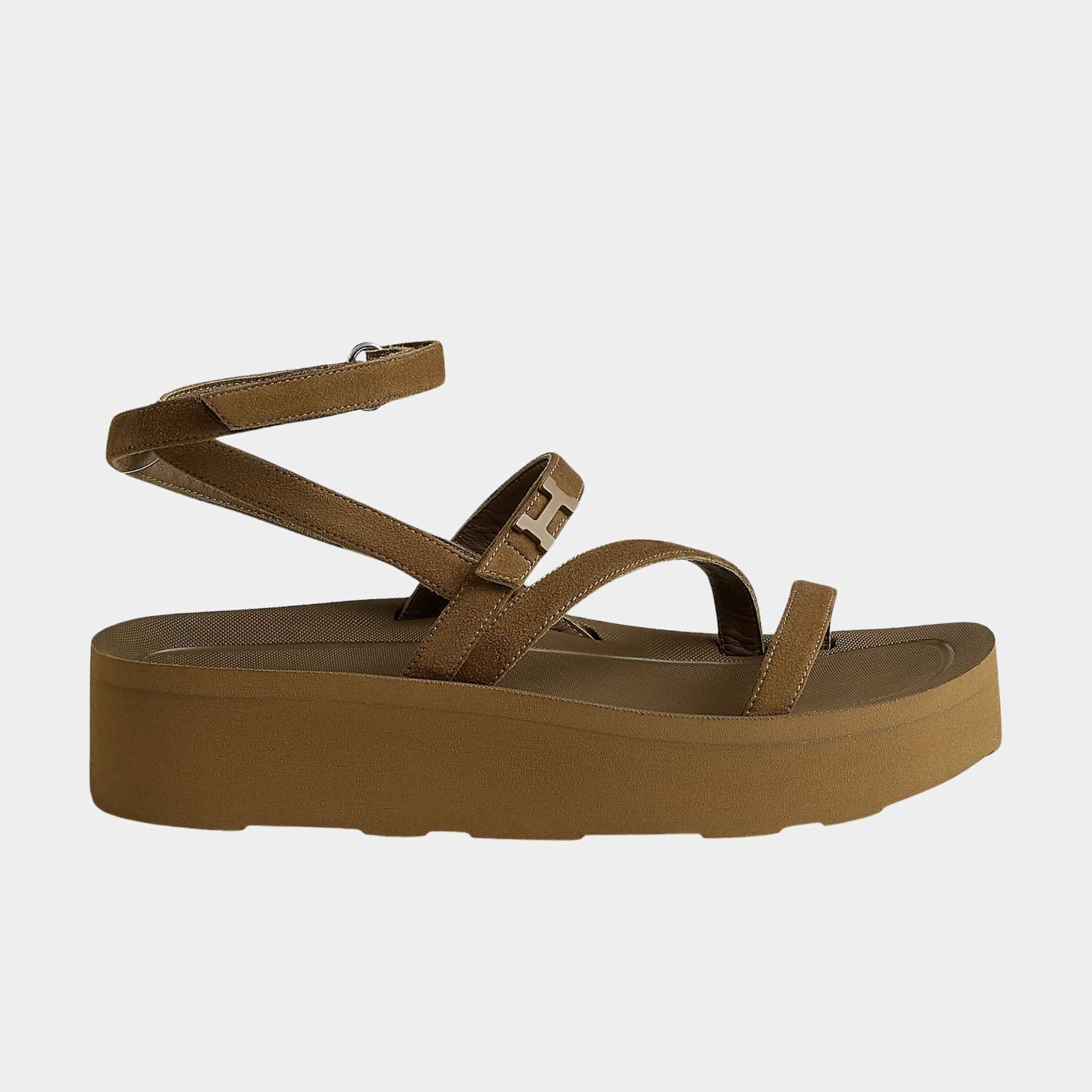 Liberte Sandal in Suede Goatskin
