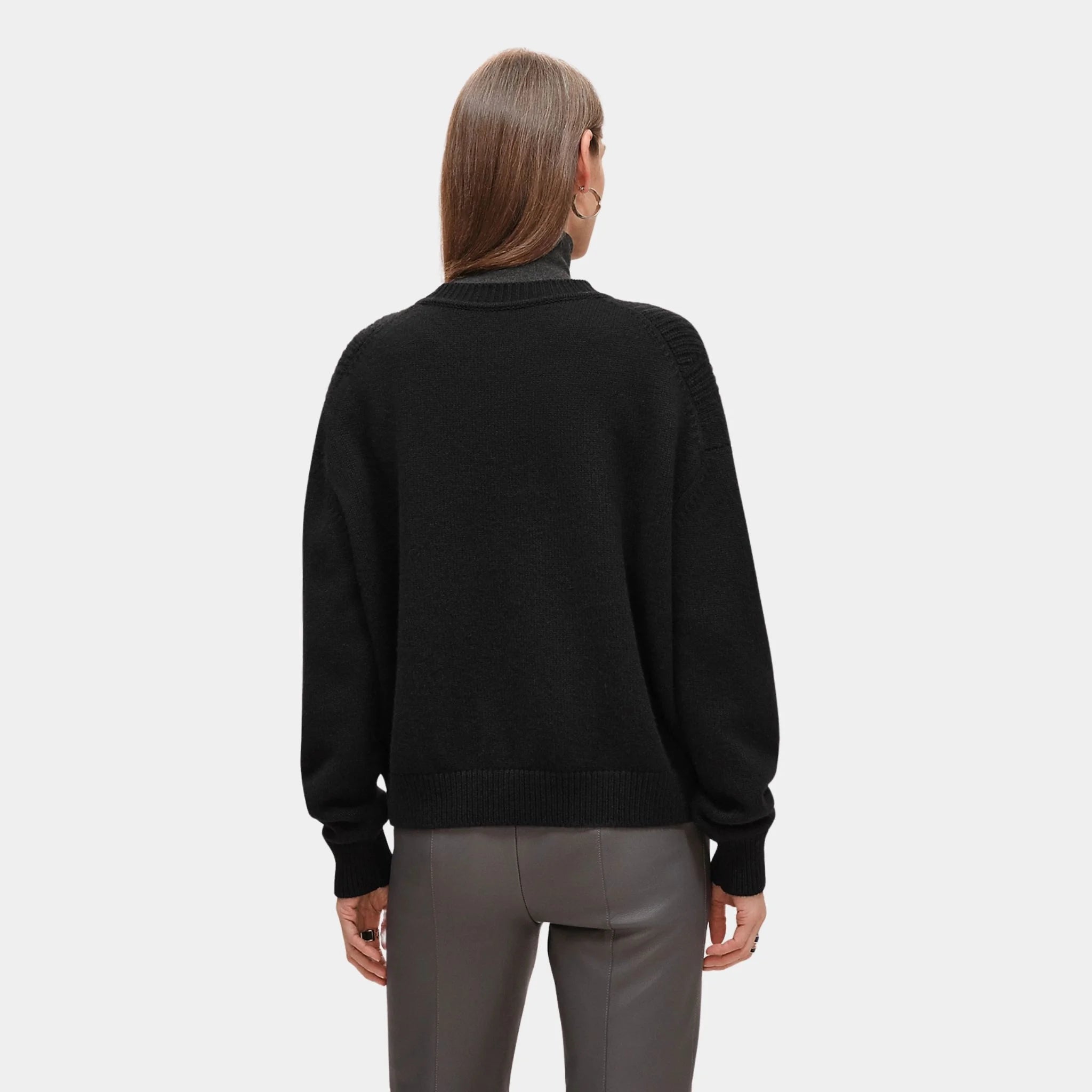 Long-sleeve Sweater in Plain Scottish Cashmere