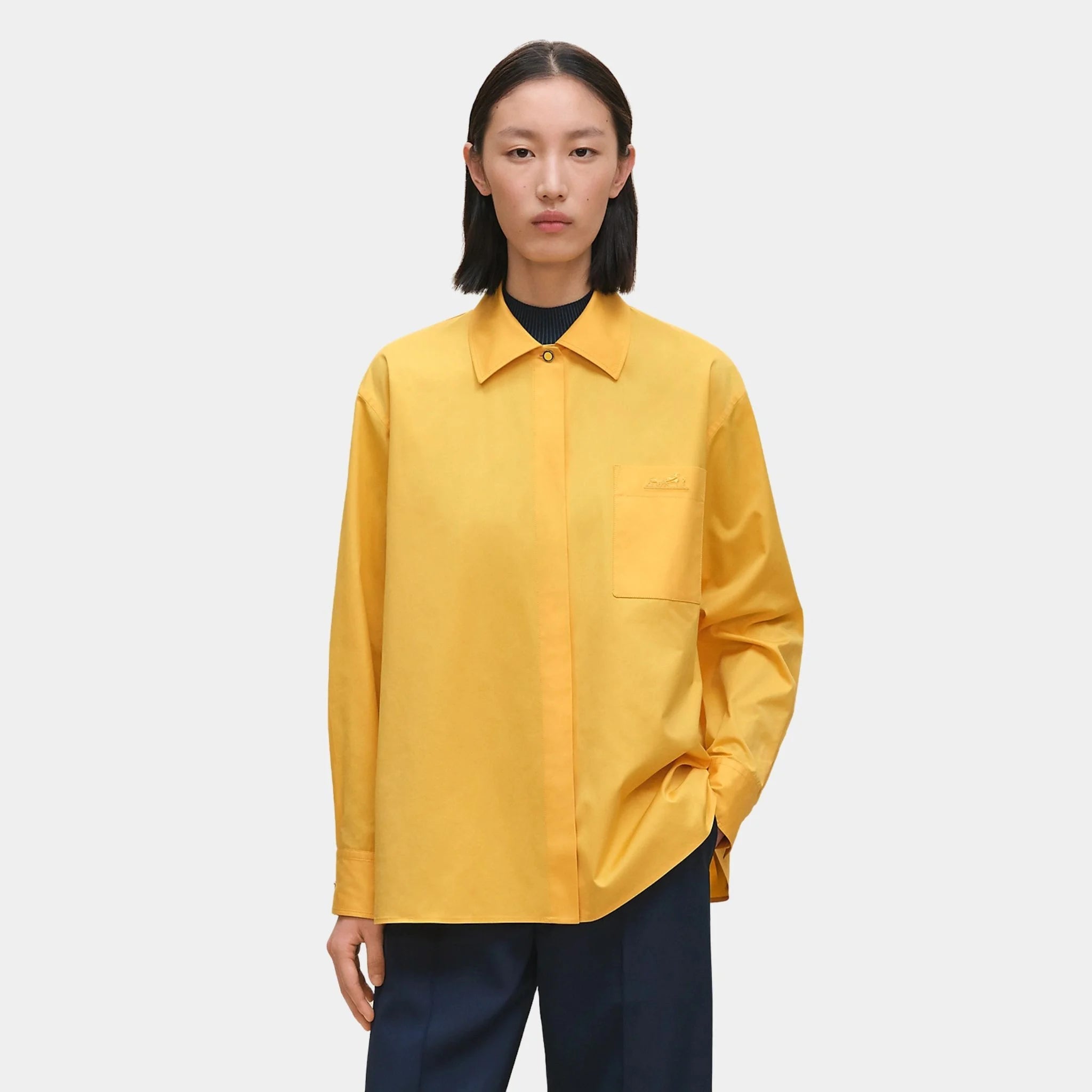 Loose-fitting Cotton Twill Shirt
