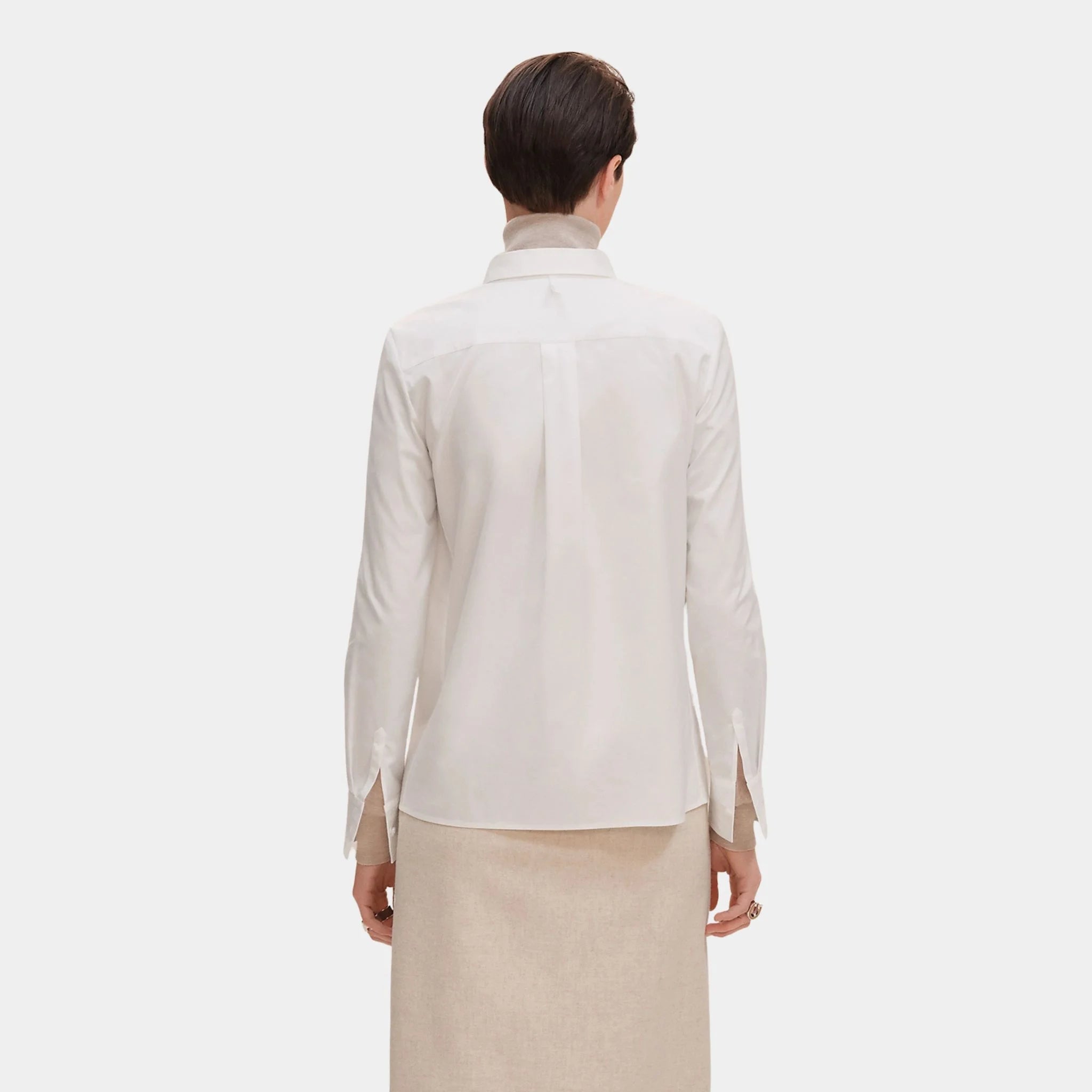 Micro Shirt in Cotton Twill