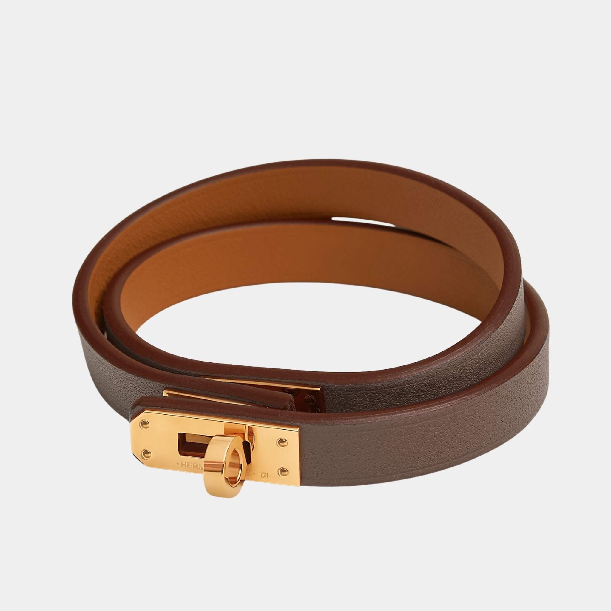 Mini Kelly Double Tour Bracelet Swift Calfskin