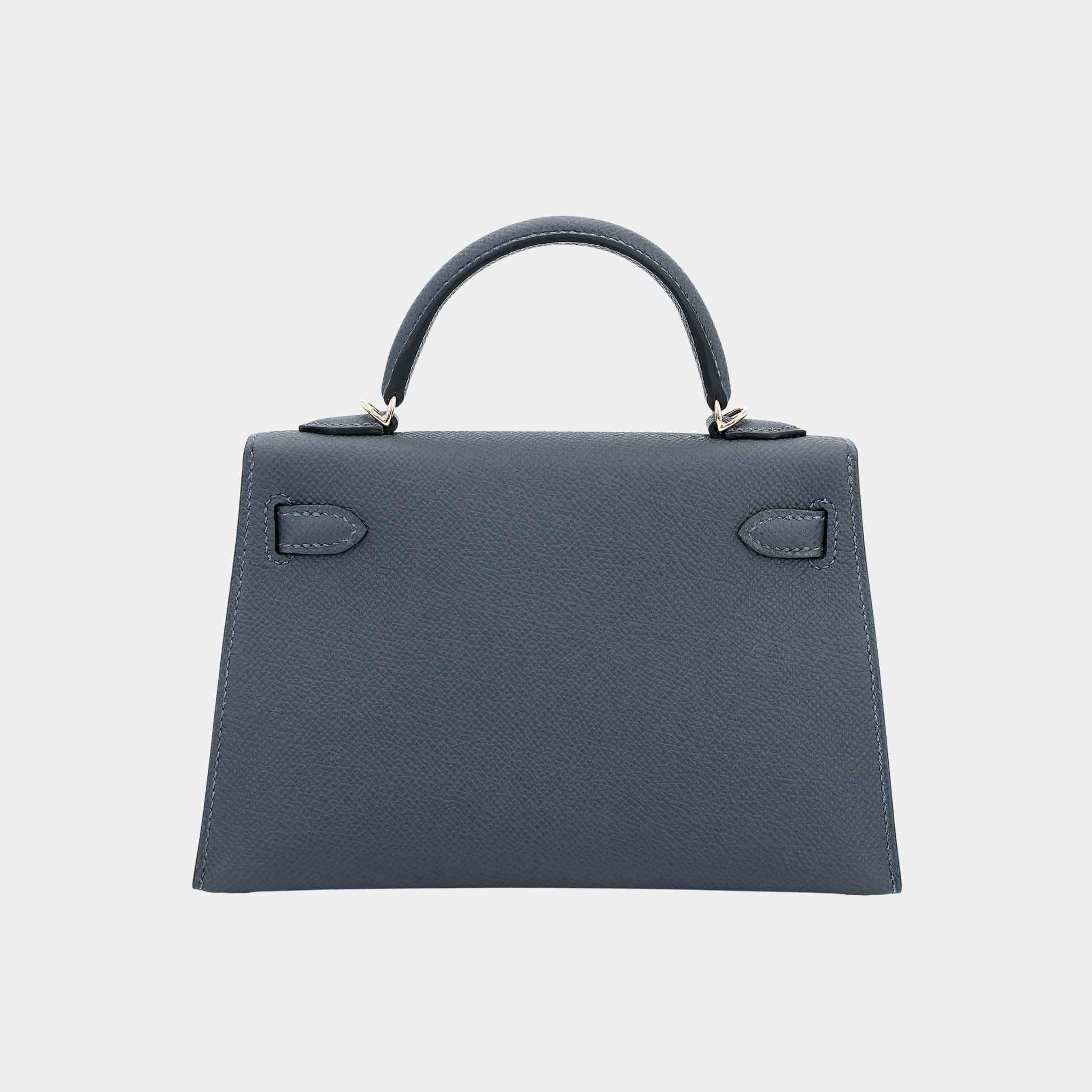 Mini Kelly II Epsom Gris Misty PBHW