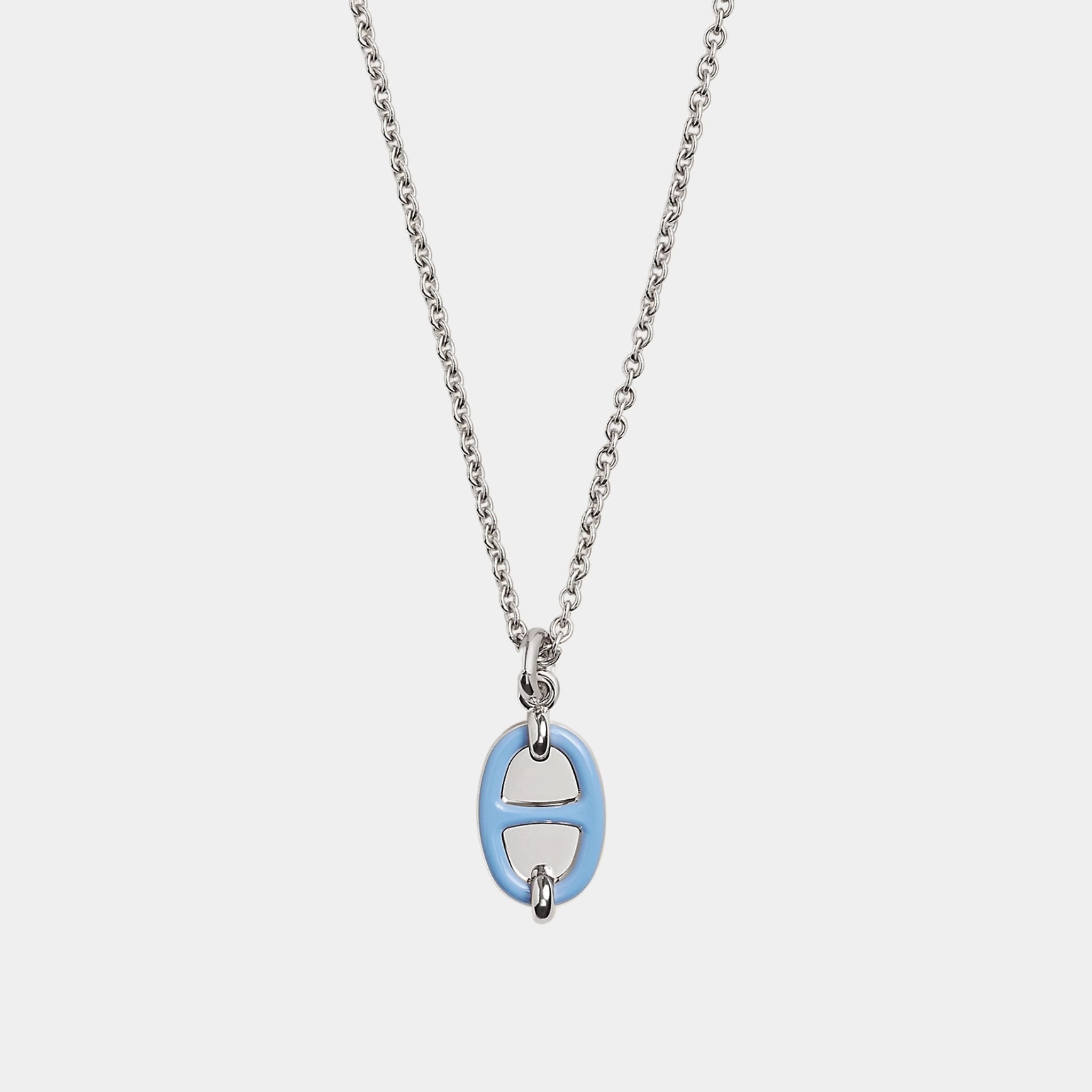 Mini Maillon Pendant Small Model Palladium Plated