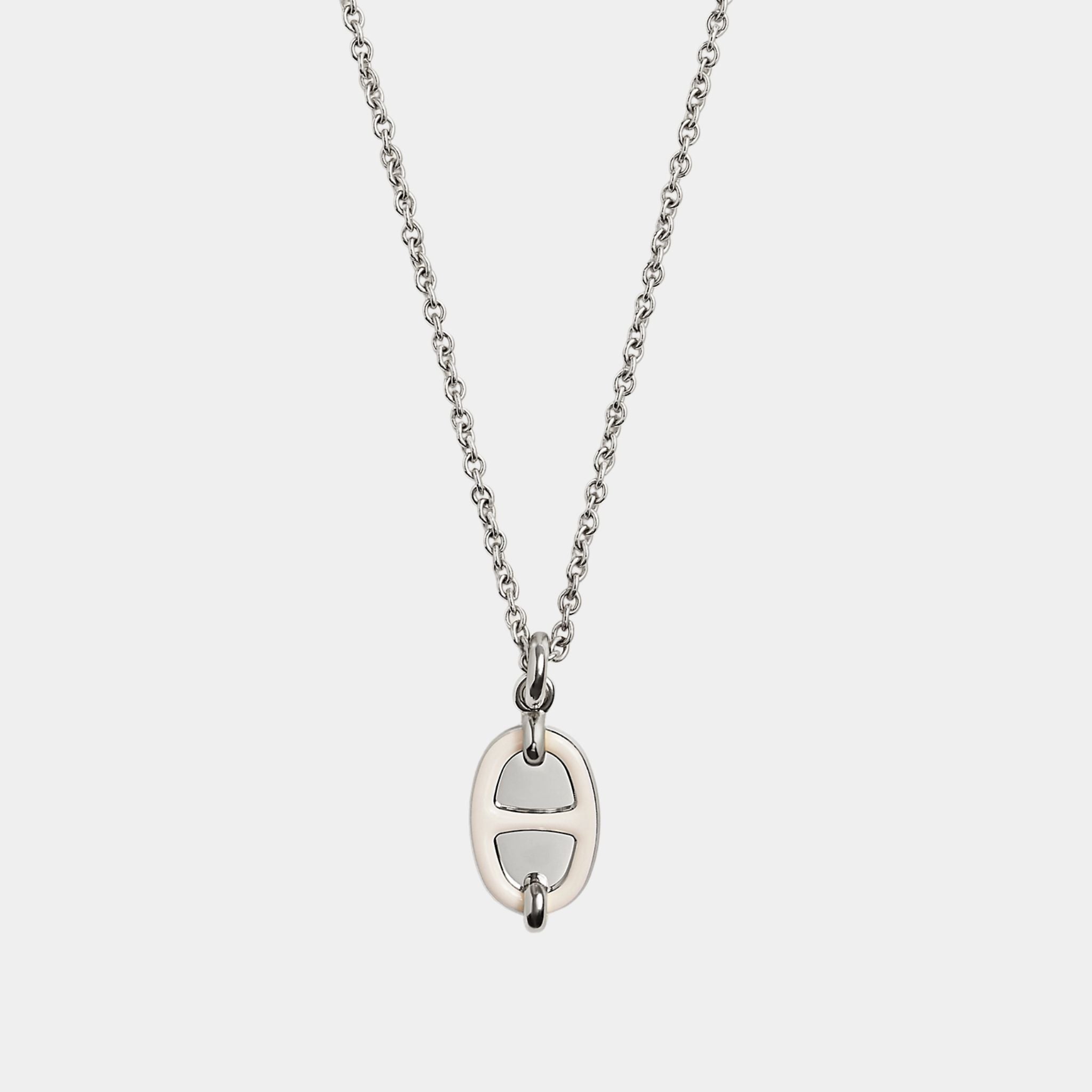 Mini Maillon Pendant Small Model Palladium Plated