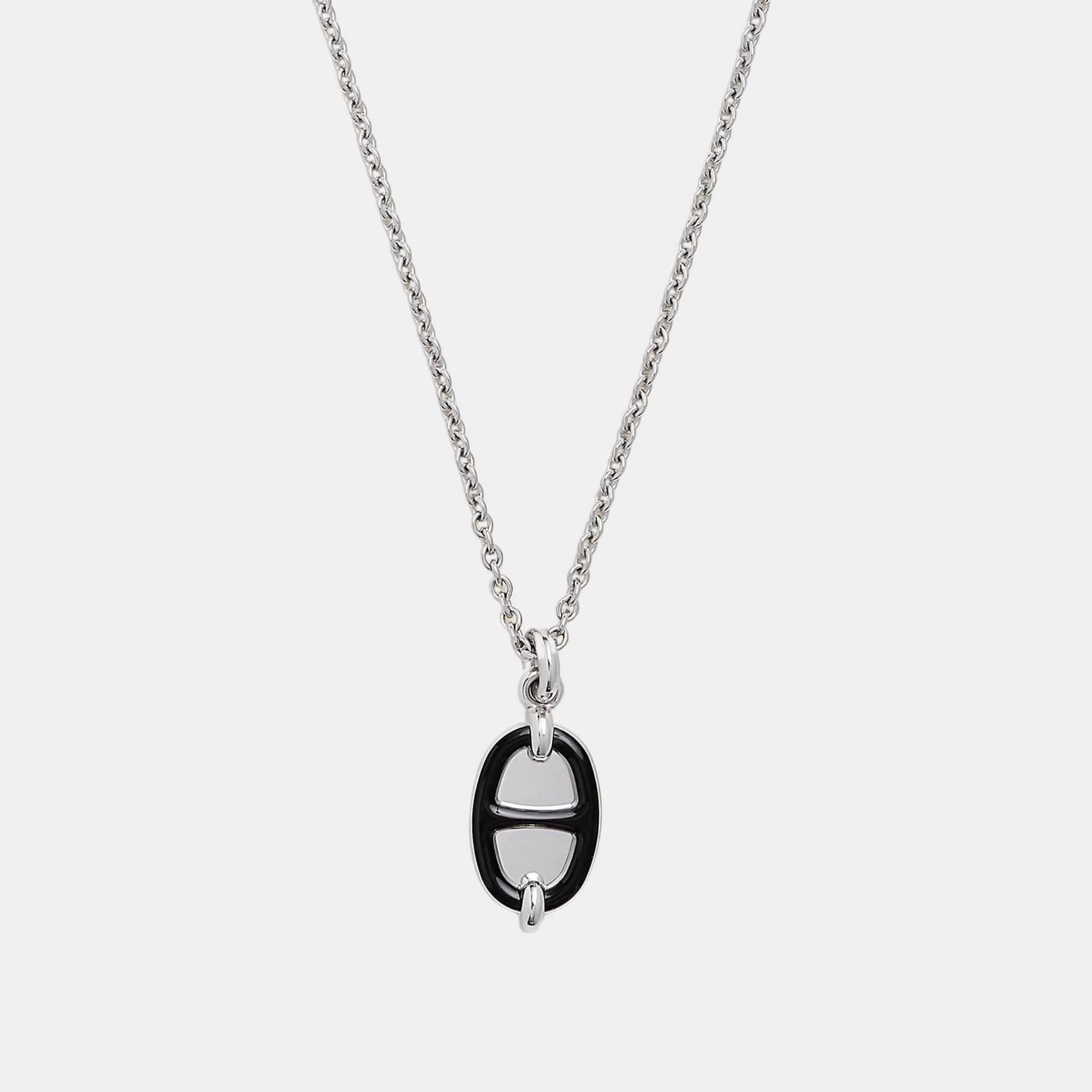 Mini Maillon Pendant Small Model Palladium Plated