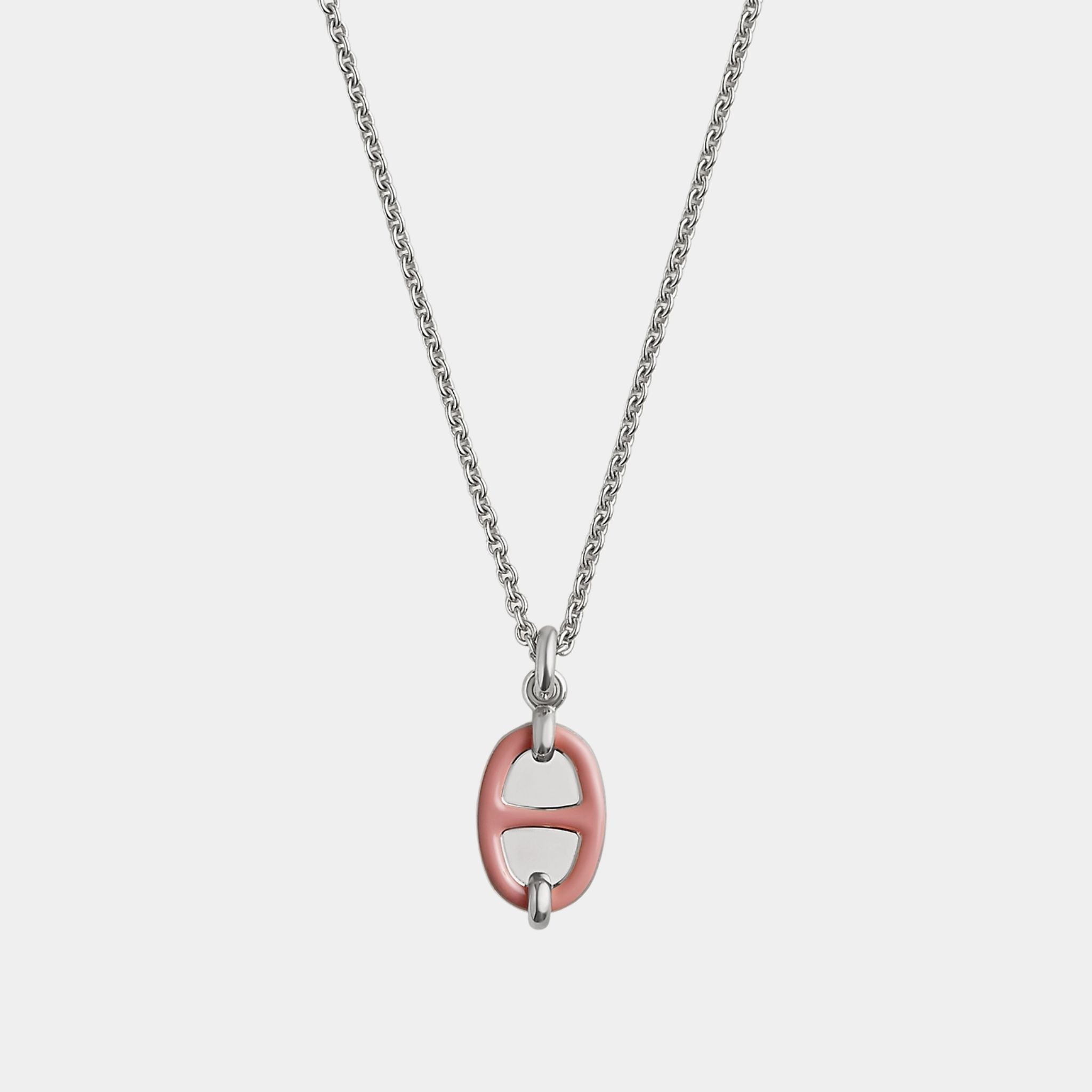 Mini Maillon Pendant Small Model Palladium Plated