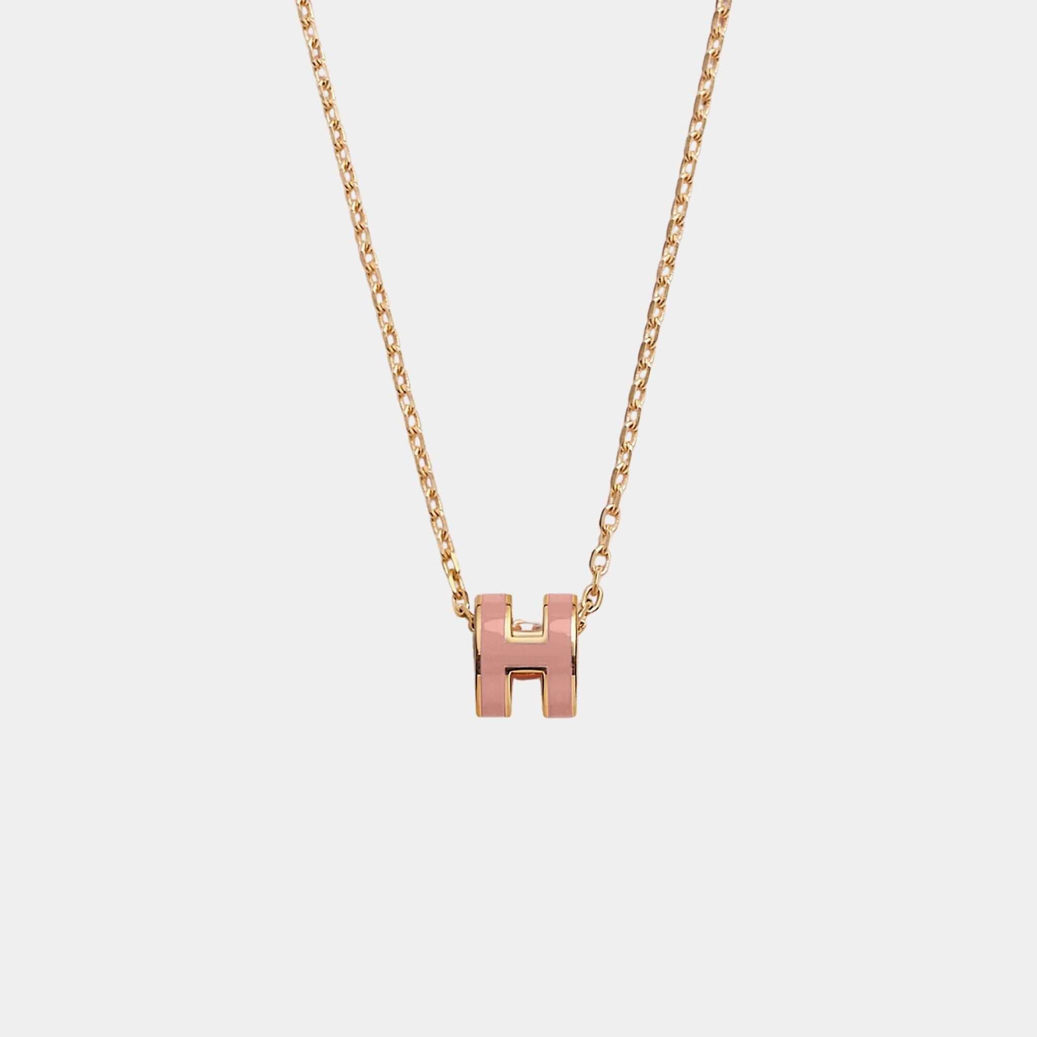 Mini Pop H Pendant Gold Plated