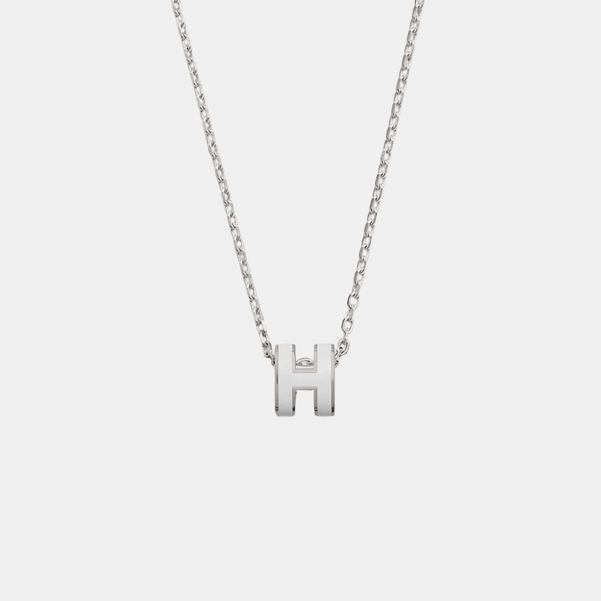Mini Pop H Pendant Palladium Plated
