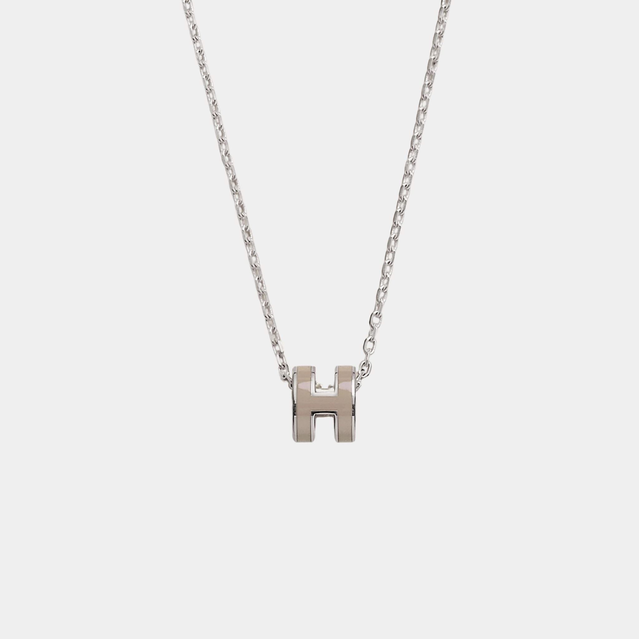 Mini Pop H Pendant Palladium Plated
