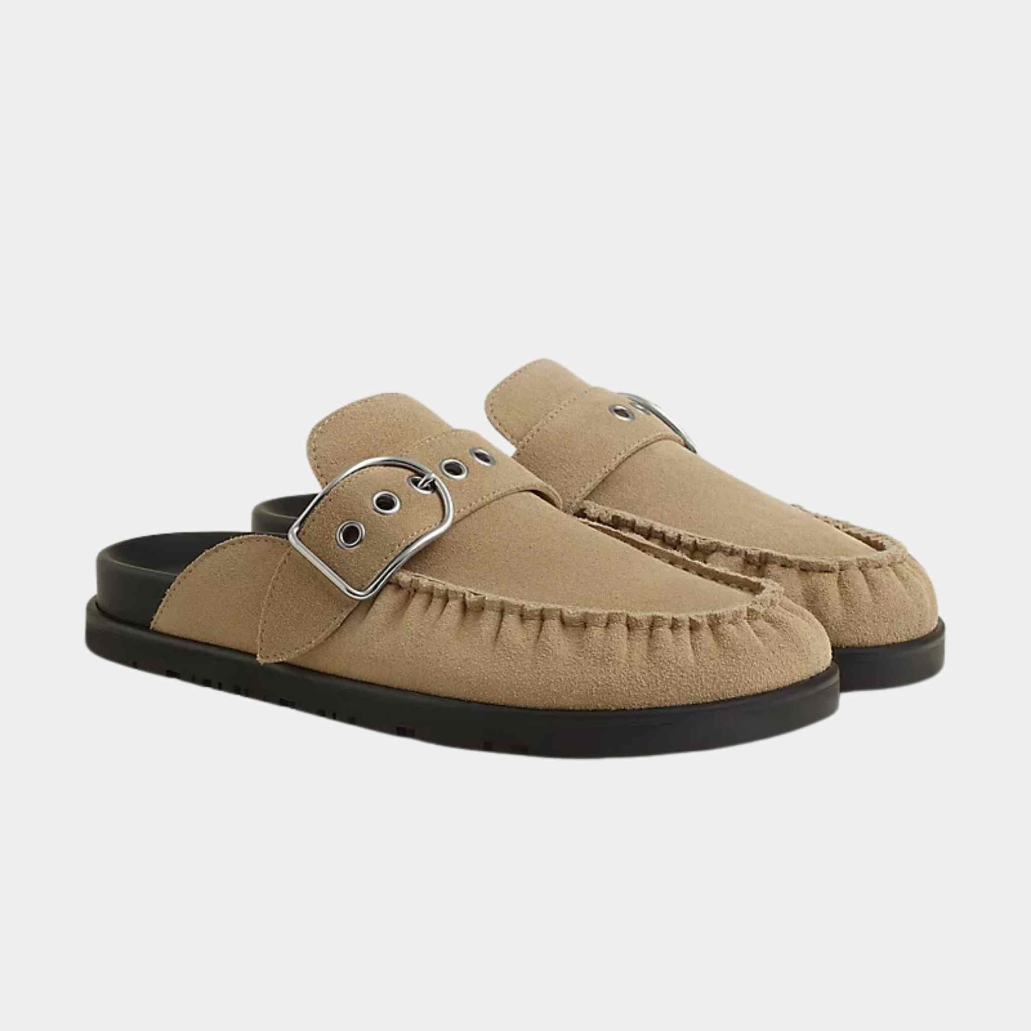 Mules Key Suede Calfskin