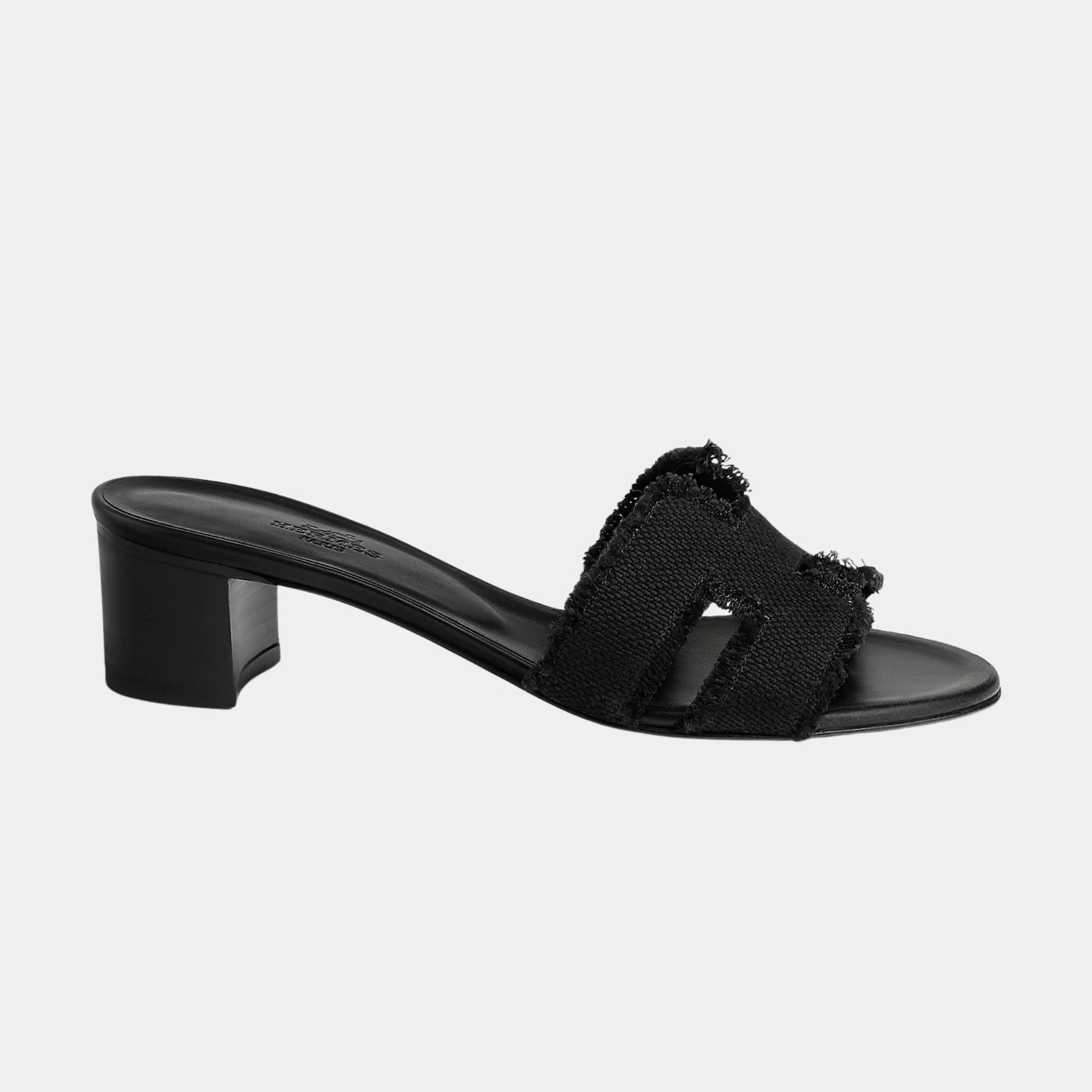 Oasis Sandals Fringed Linen Canvas