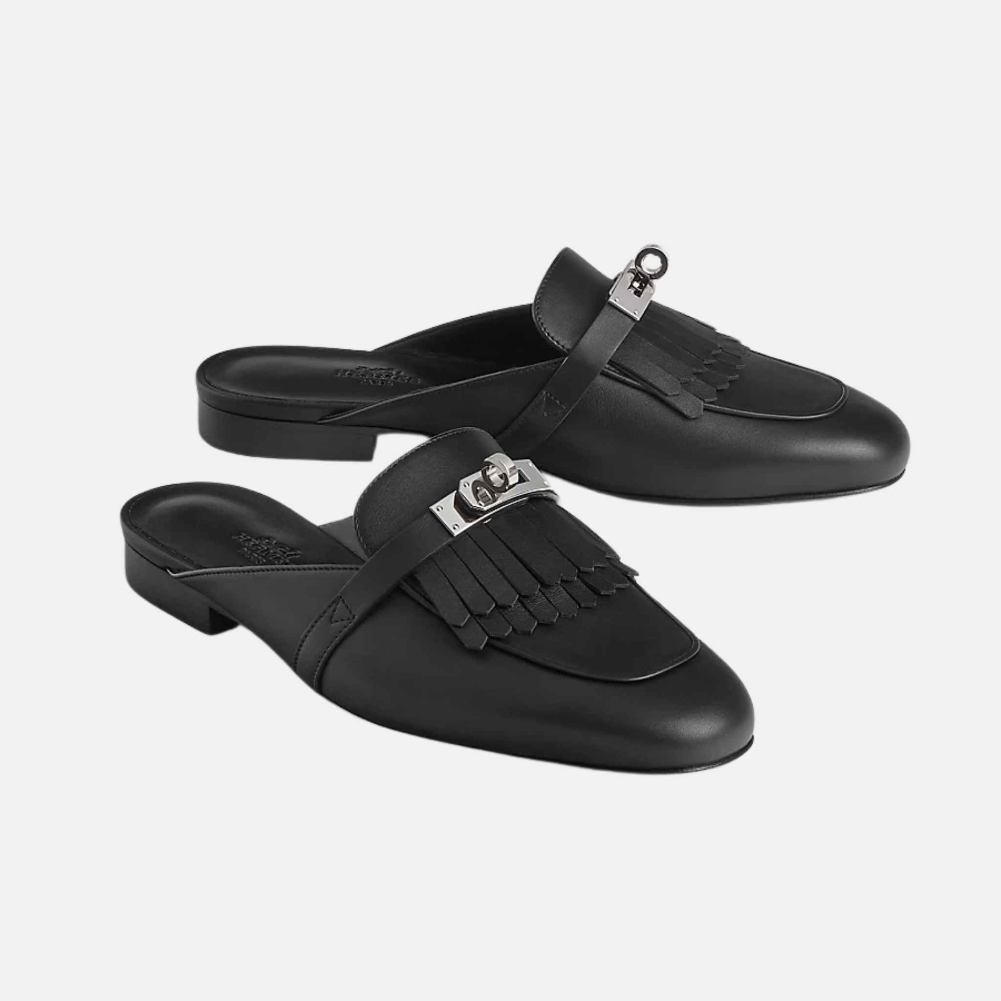 Oz Mule Fringed Calfskin PHW