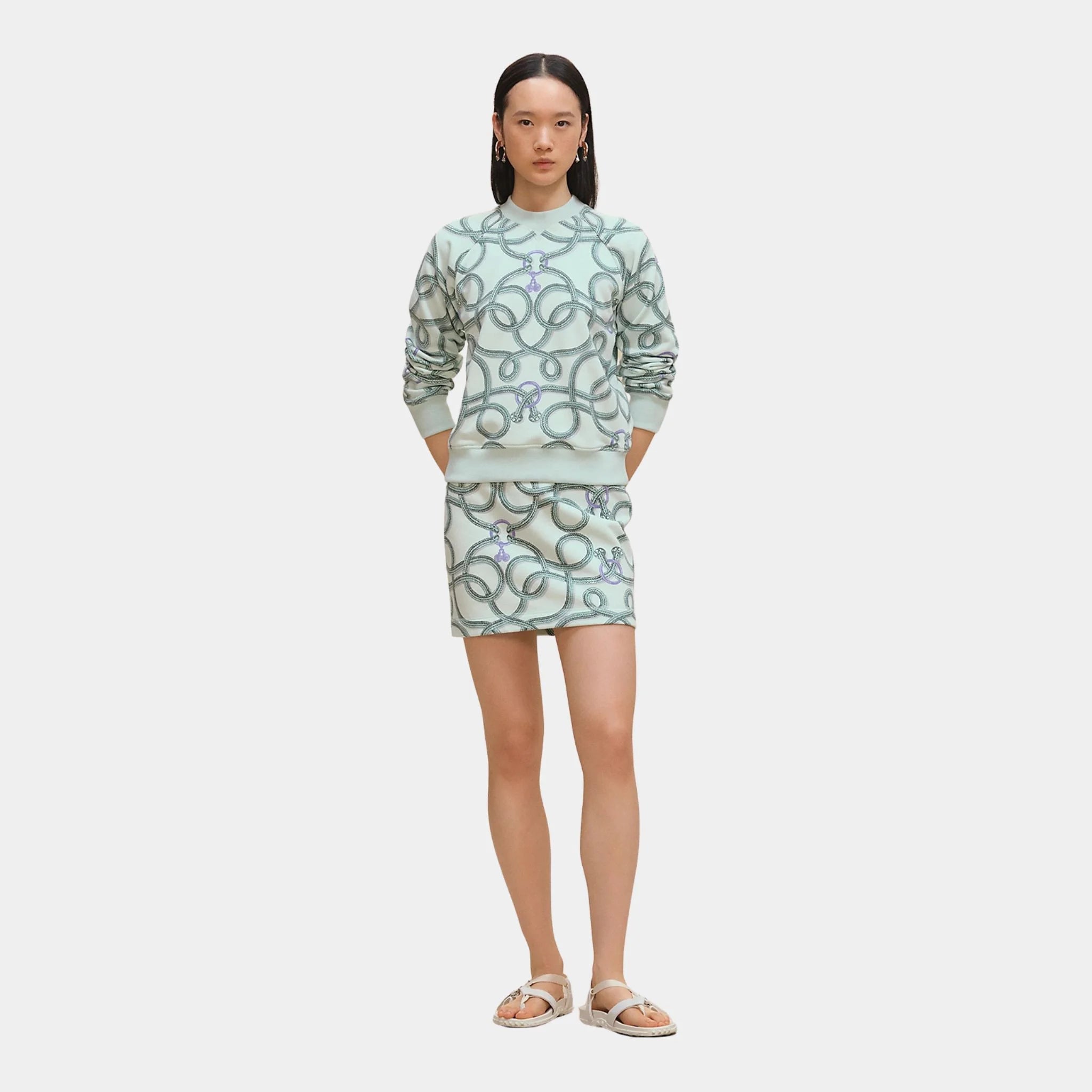 Palefroi Remix Printed Mini Skirt