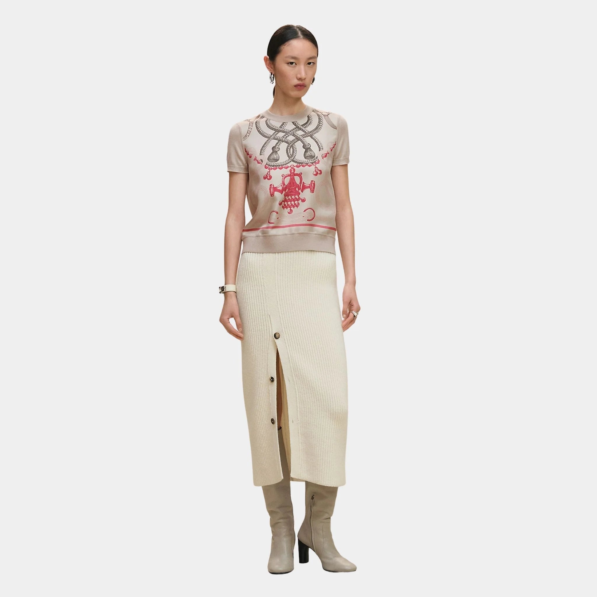 Palefroi Remix Short-sleeve Twillaine Sweater