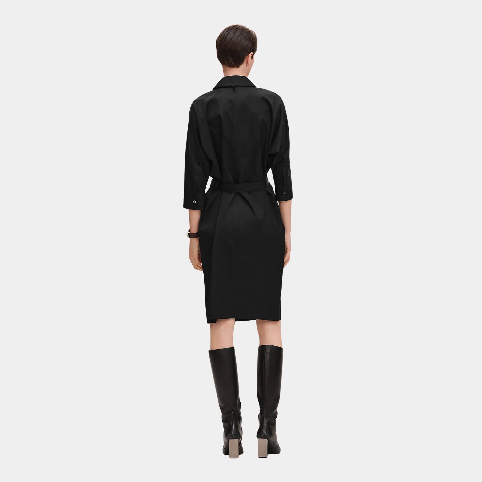 Shirt Dress in Cotton Twill