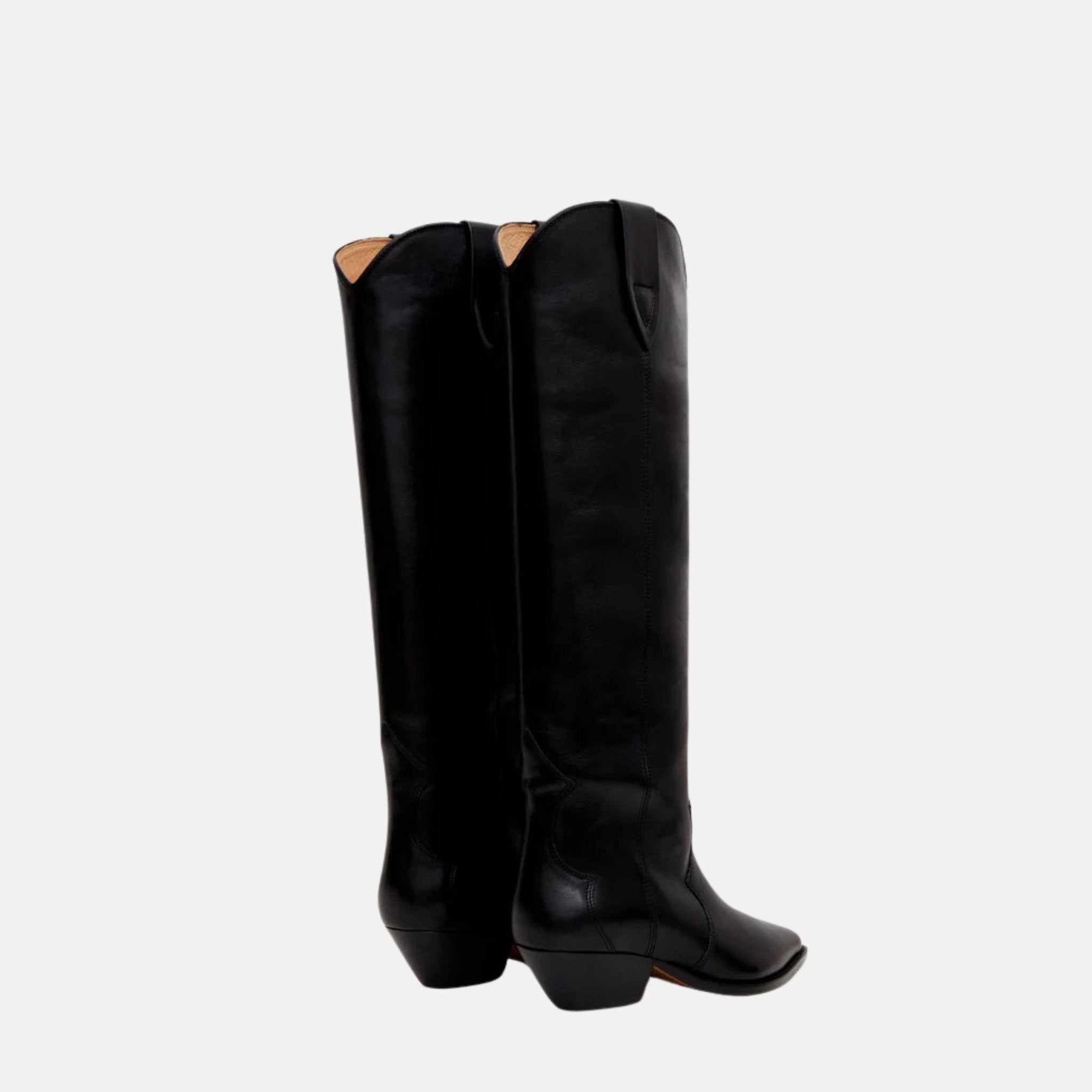 Denvee Cowboy Boots In Calfskin Leather