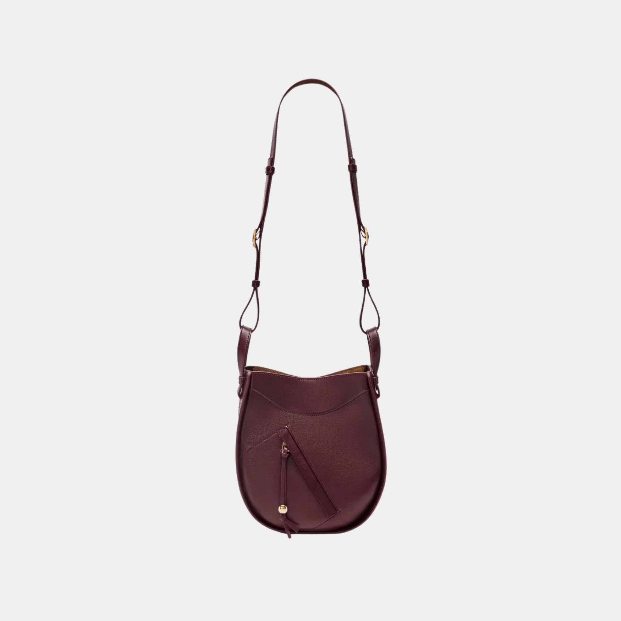 Hammock Slice Bag In Shiny Calfskin