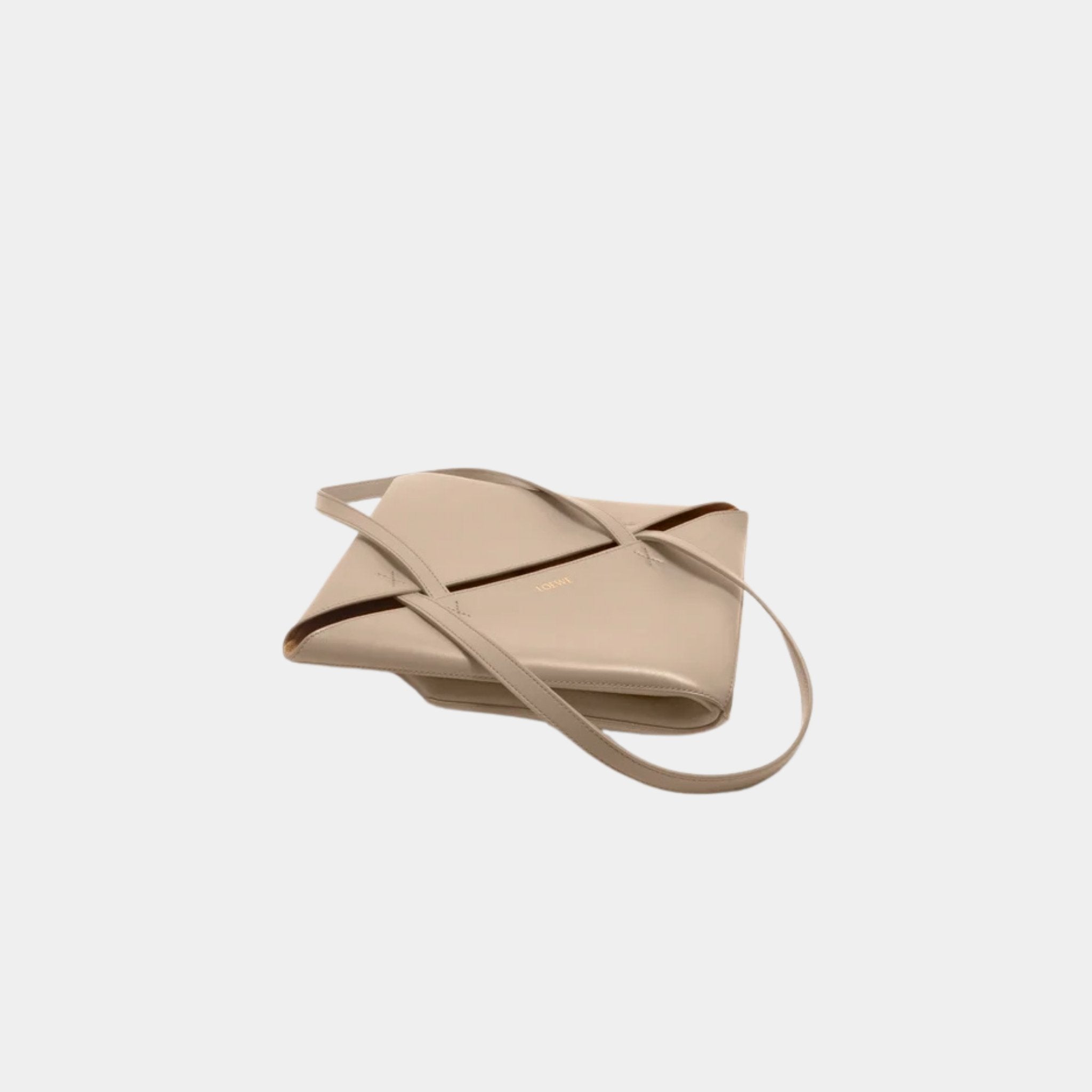 Medium Puzzle Fold Tote In Shiny Calfskin