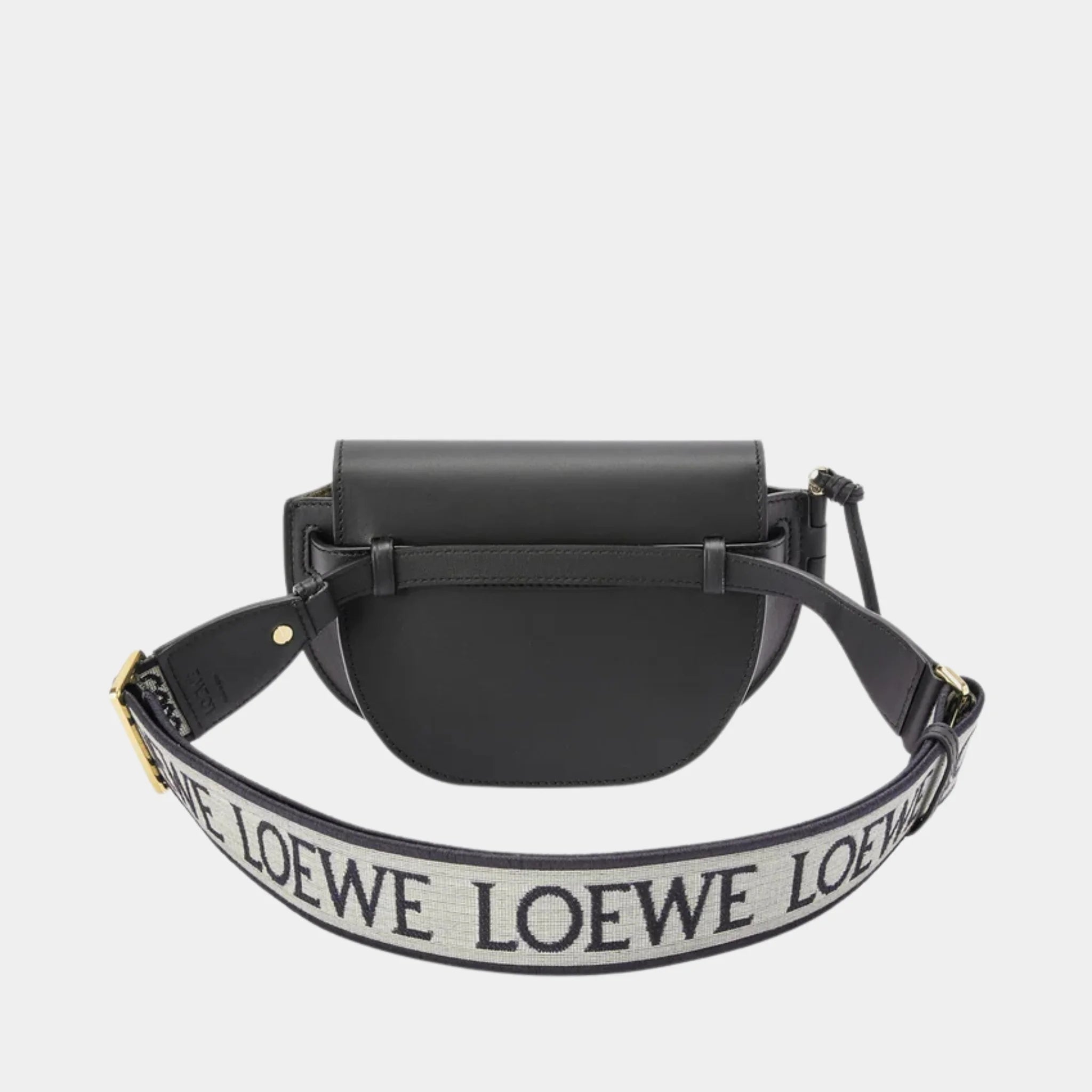 Mini Gate Dual Bag Soft Calf Leather and Jacquard