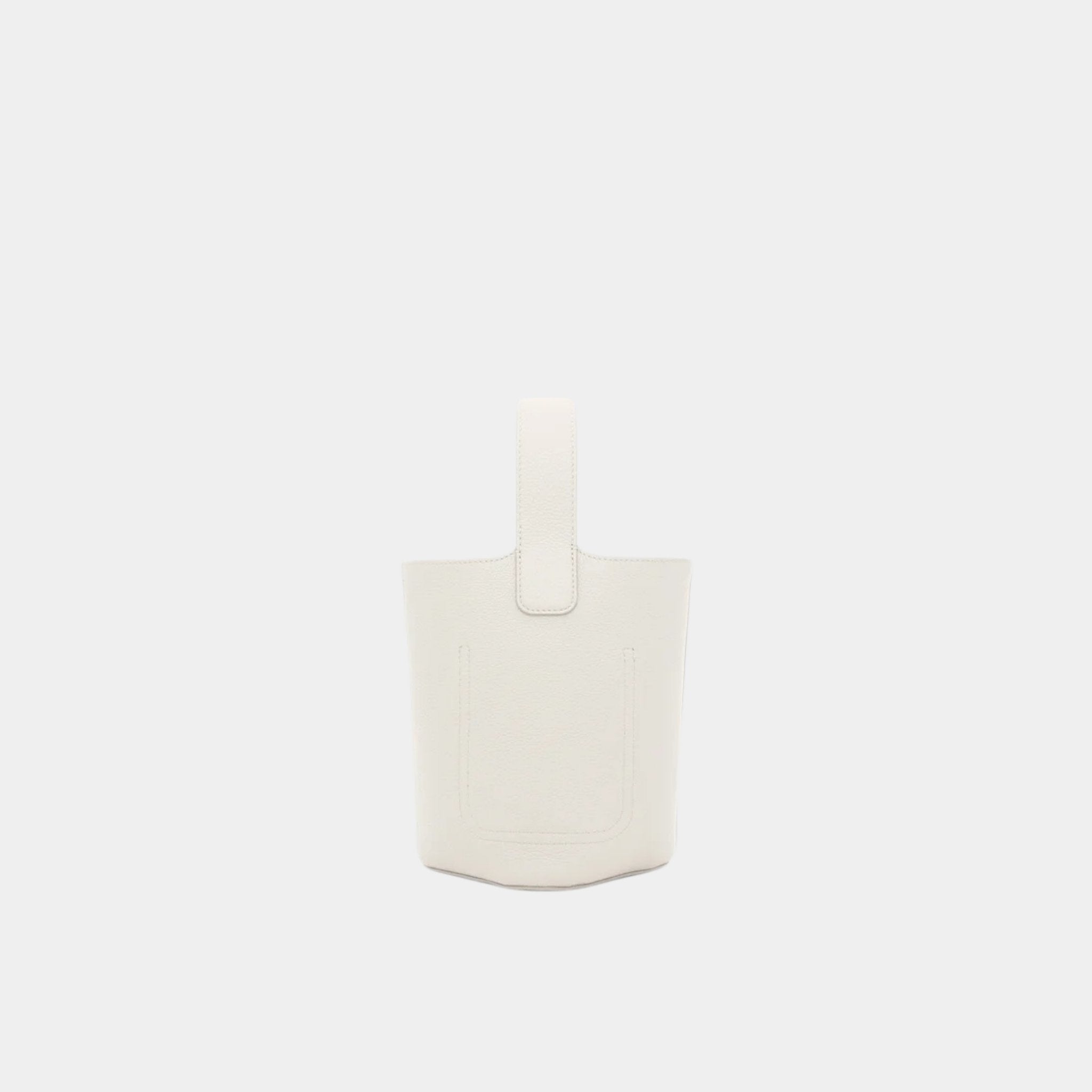Mini Pebble Bucket Bag In Soft Grained Calfskin