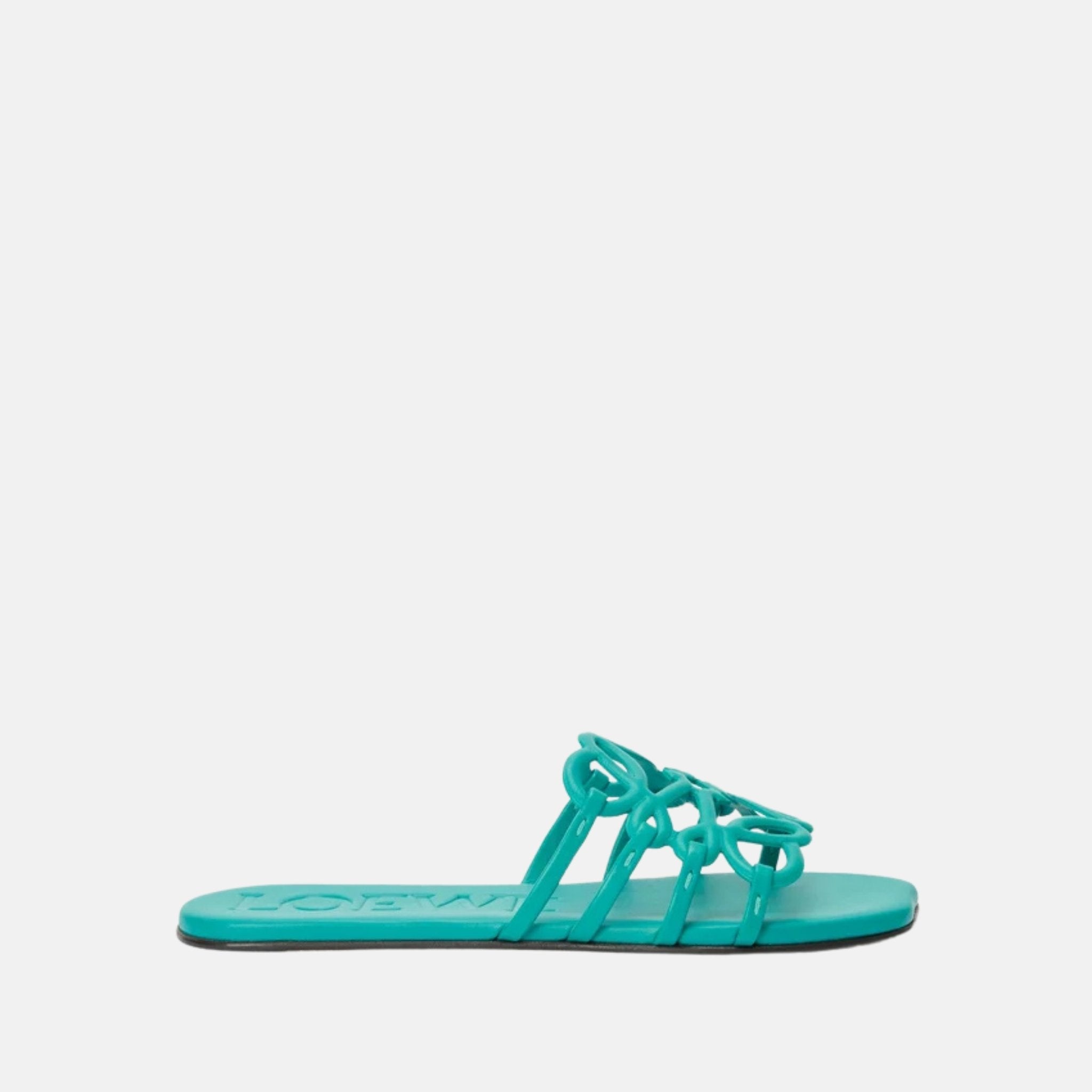 Petal Anagram Slide In Soft Calfskin