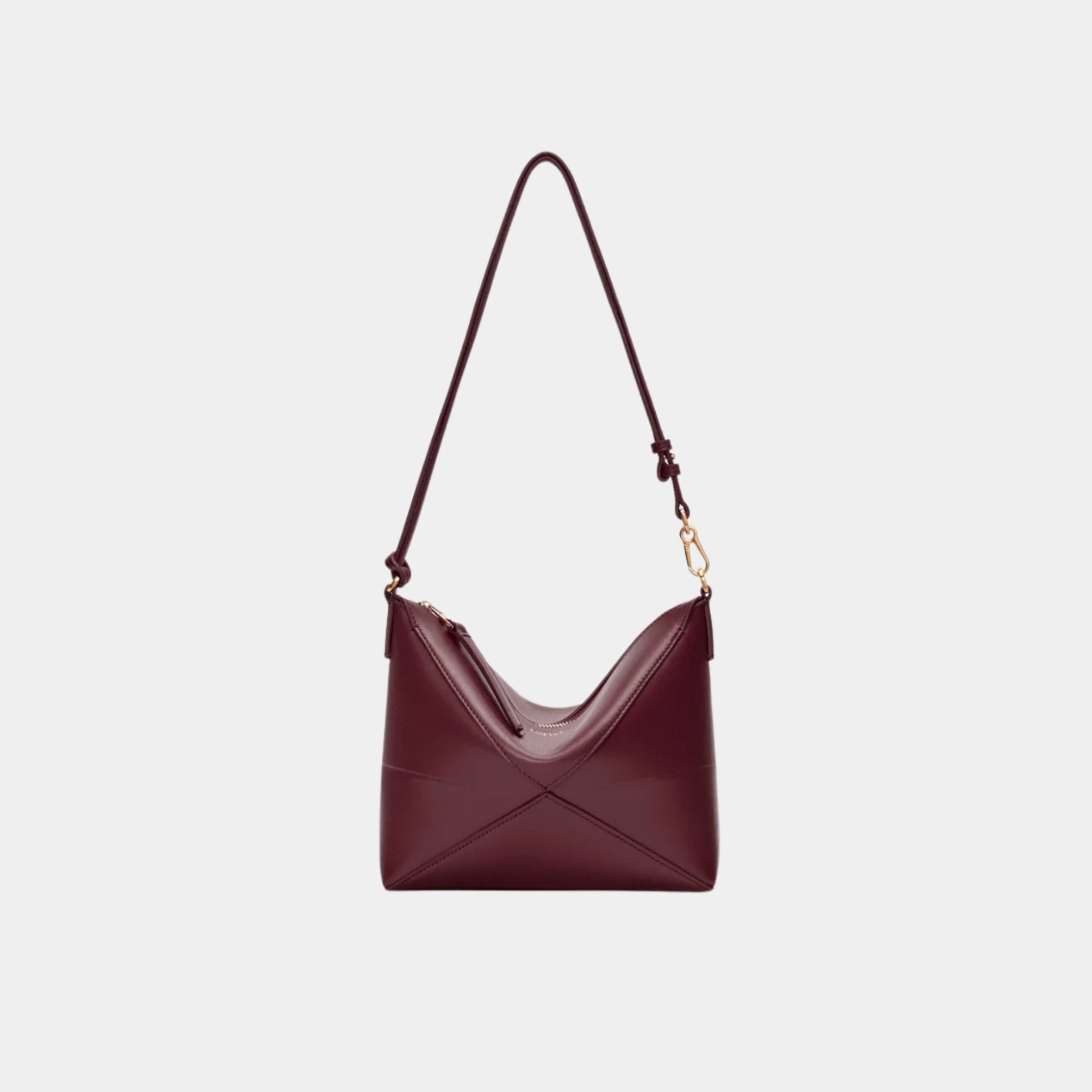 Puzzle Fold Pouch In Shiny Nappa Calfskin