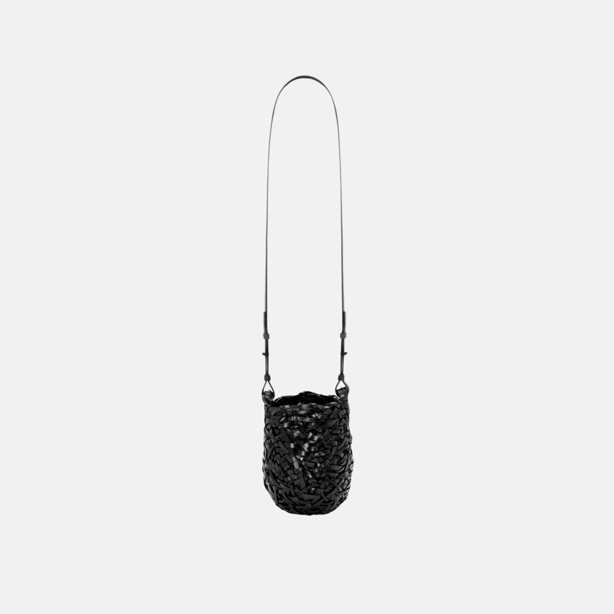 Small Nest Basket Bag in Calfskin