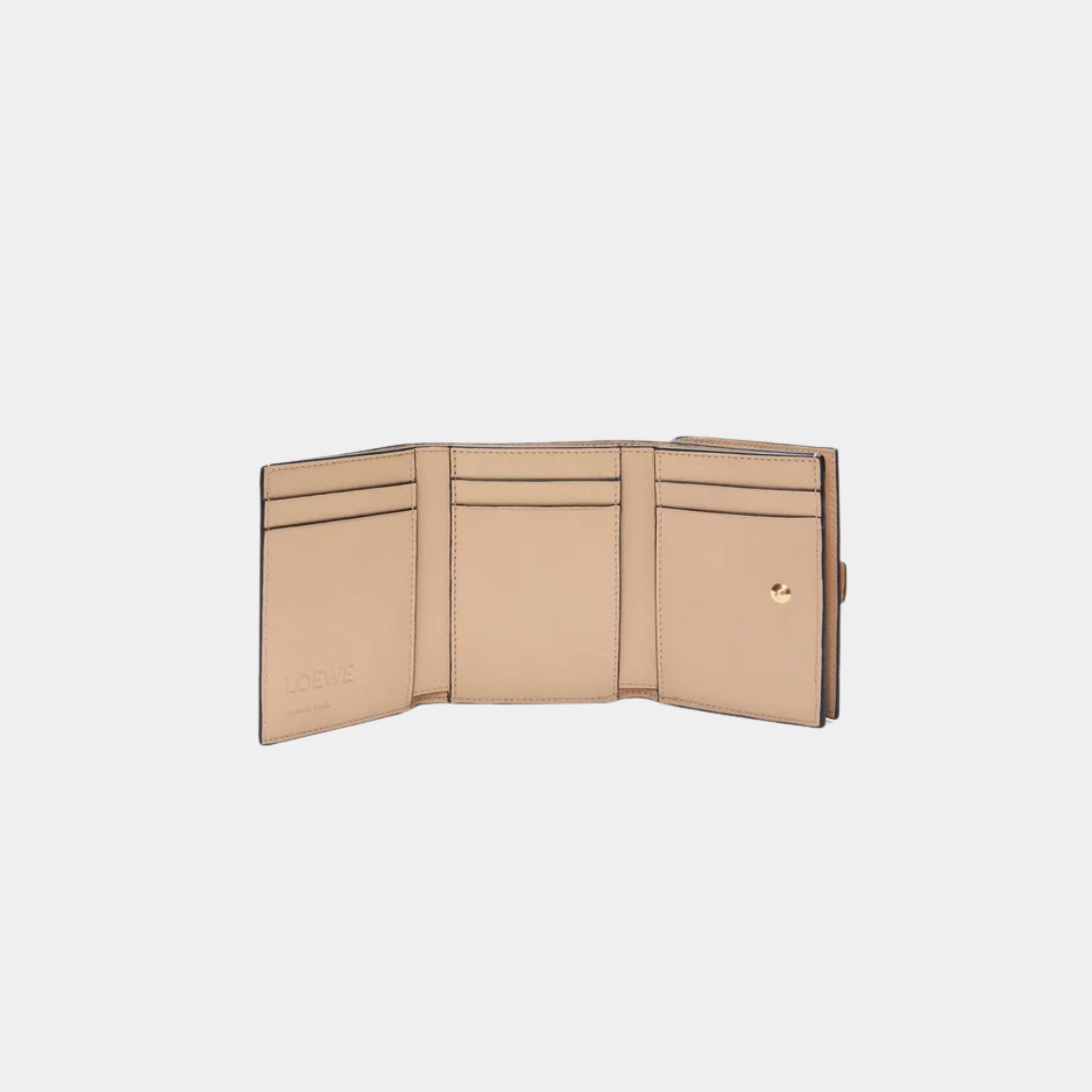 Trifold Wallet In Soft Grained Calfskin