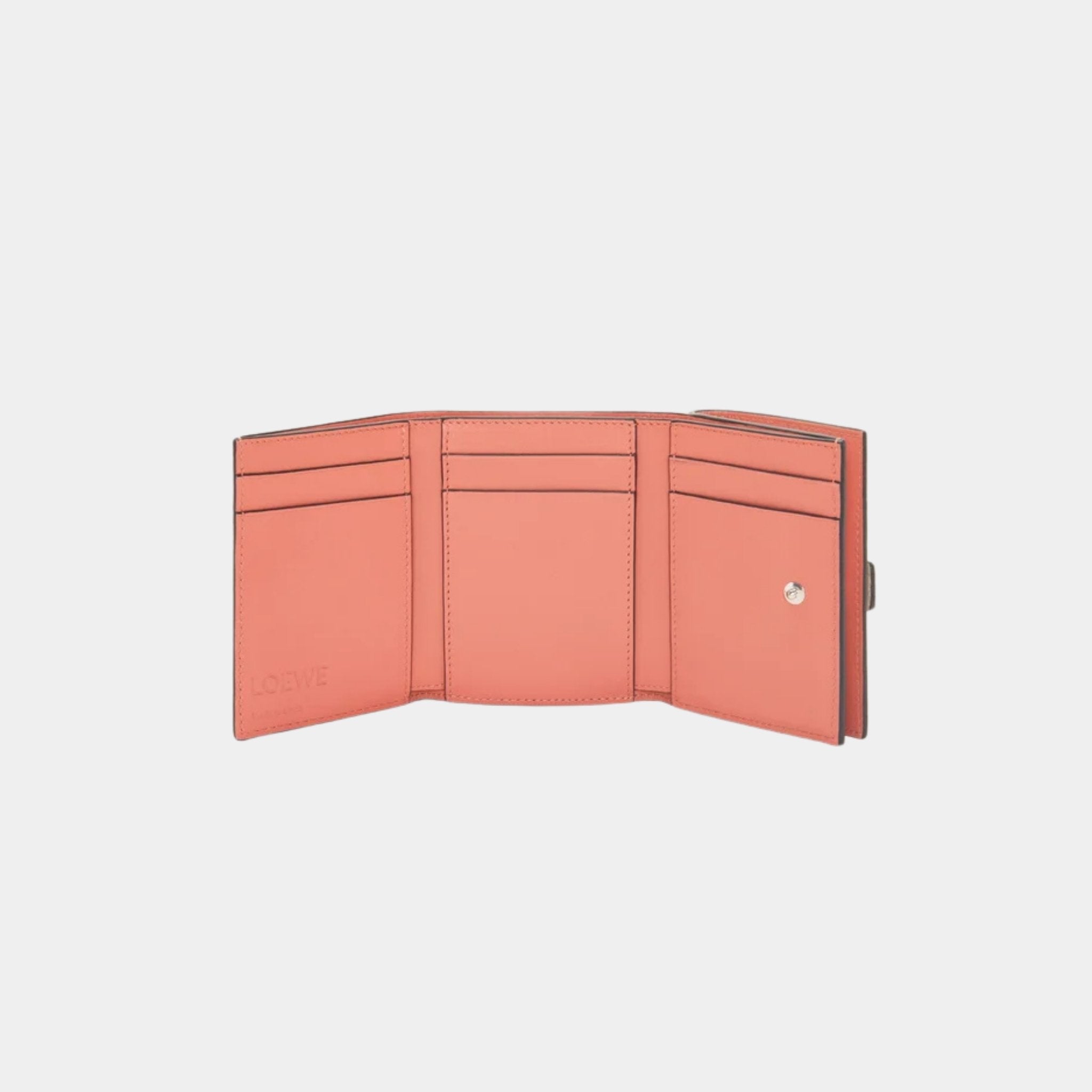 Trifold Wallet In Soft Grained Calfskin