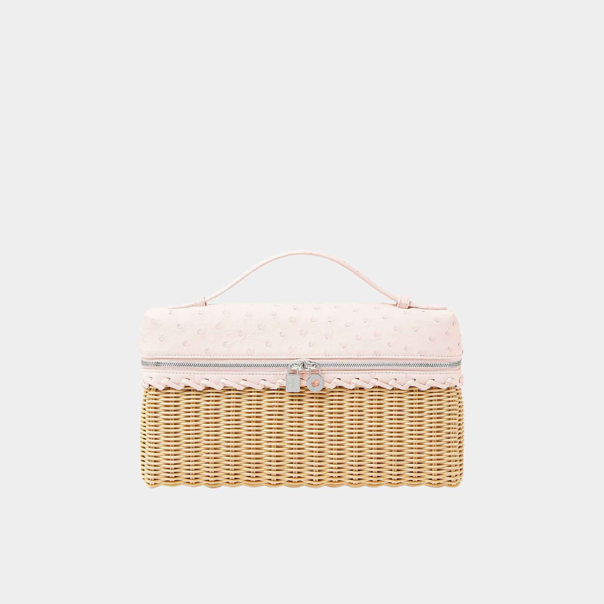 Extra Pocket L27 Wicker-Ostrich Leather