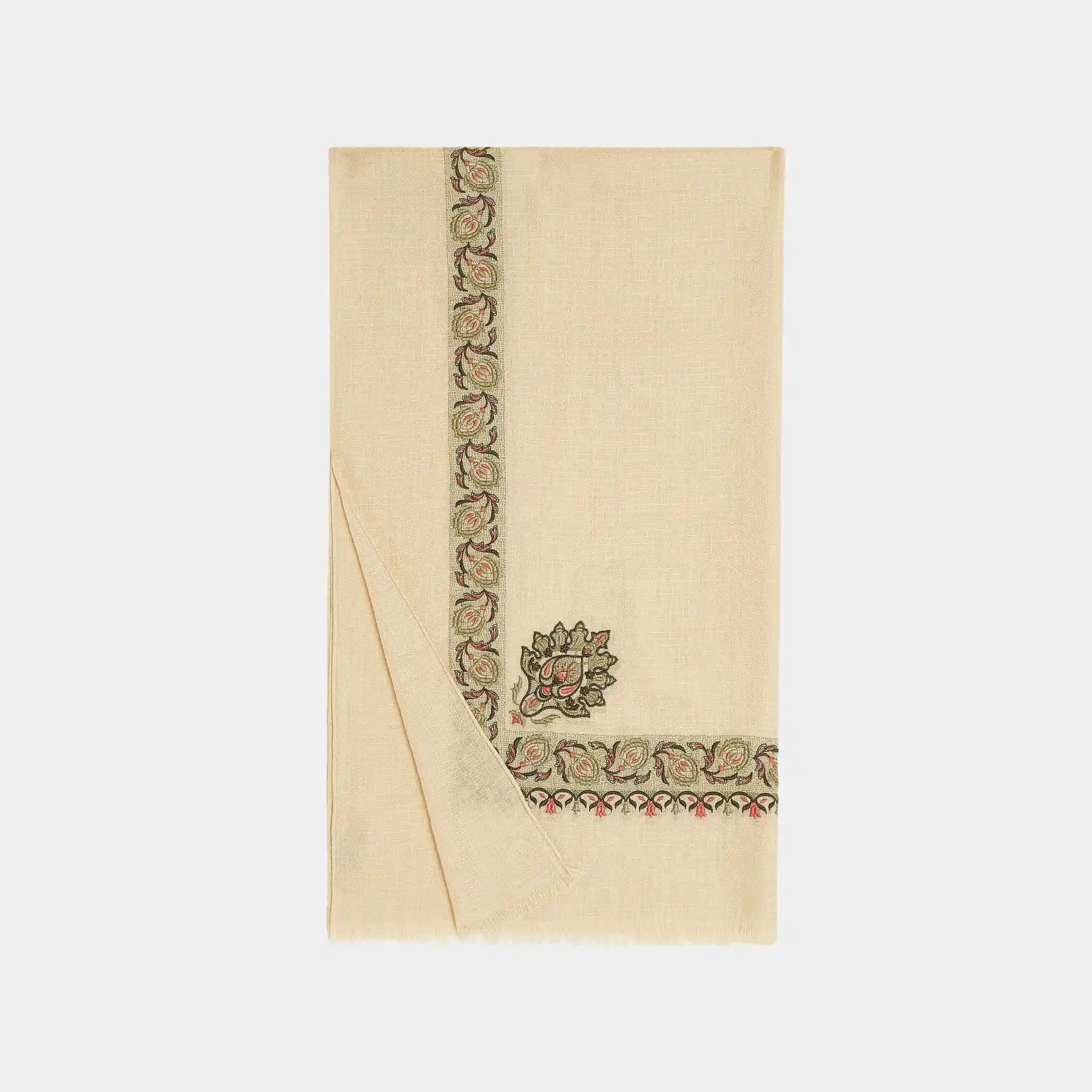 Flower Echoes Stole Silk Cashmere